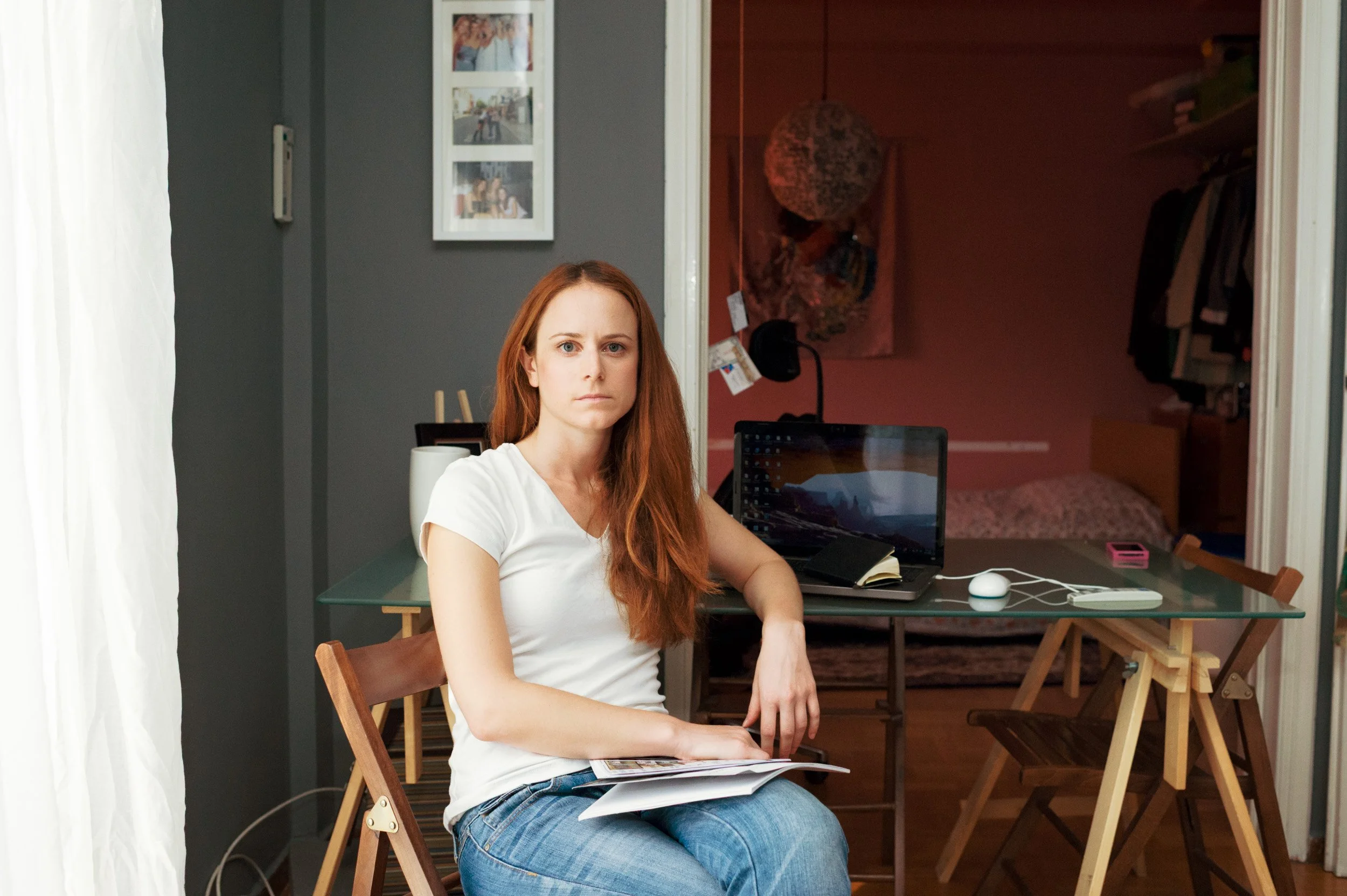  Lina Liakou, architect, at her apartment and workplace in Exarhia, Athens. 