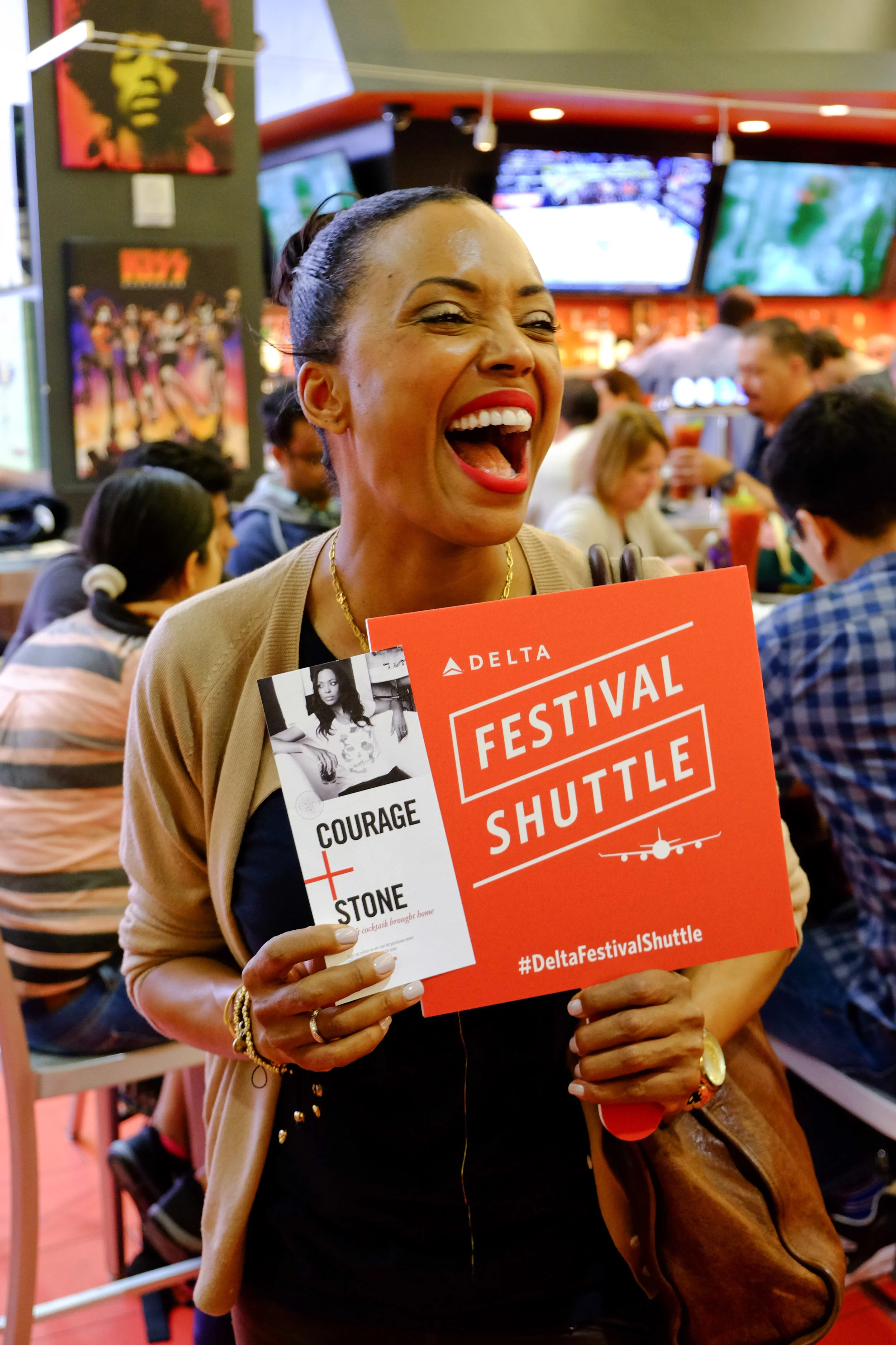 Aisha Tyler, Courage + Stone event, LAX