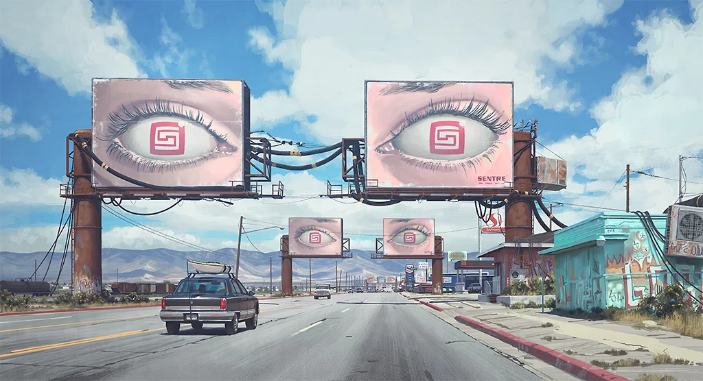 Image from ‘The Electric State’, Simon & Schuster, 2018 - courtesy of Simon Stålenhag .