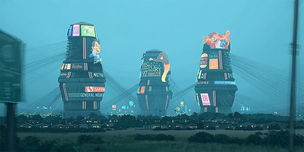 Image from ‘The Electric State’, Simon & Schuster, 2018 - courtesy of Simon Stålenhag .