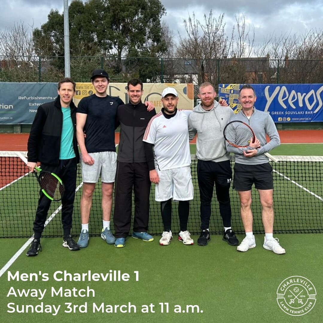 W I N T E R  L E A G U E  P L A Y - O F F S 
This Sunday 3rd March from 11am

Come down to support our teams who have successfully made it into the Play-Offs 🎾👏🐝

HOME MATCHES
11a.m:  Robbie's Team vs Clontarf
2 p.m:  Eavan's Team vs Trim

AWAY MA