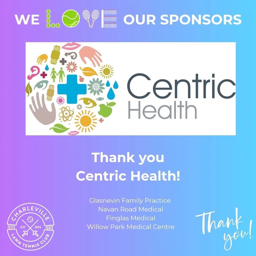 #ad A message today from our sponsor Centric Health as we approach the middle of our open championship. 'Very best of luck to the competitors and organisers of the City of Dublin Championships on behalf of all our local practices. Centric health prom