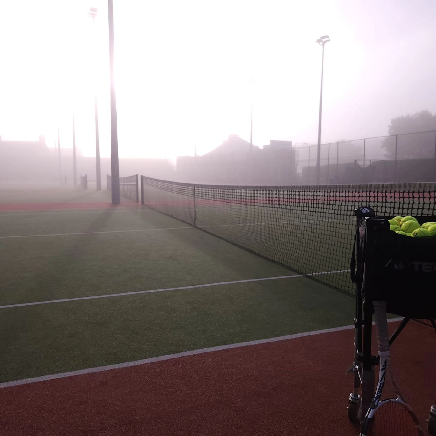 &quot;The early bird catches the...tennis lesson with Erick&quot; 😎🎾

#sunrisetennis