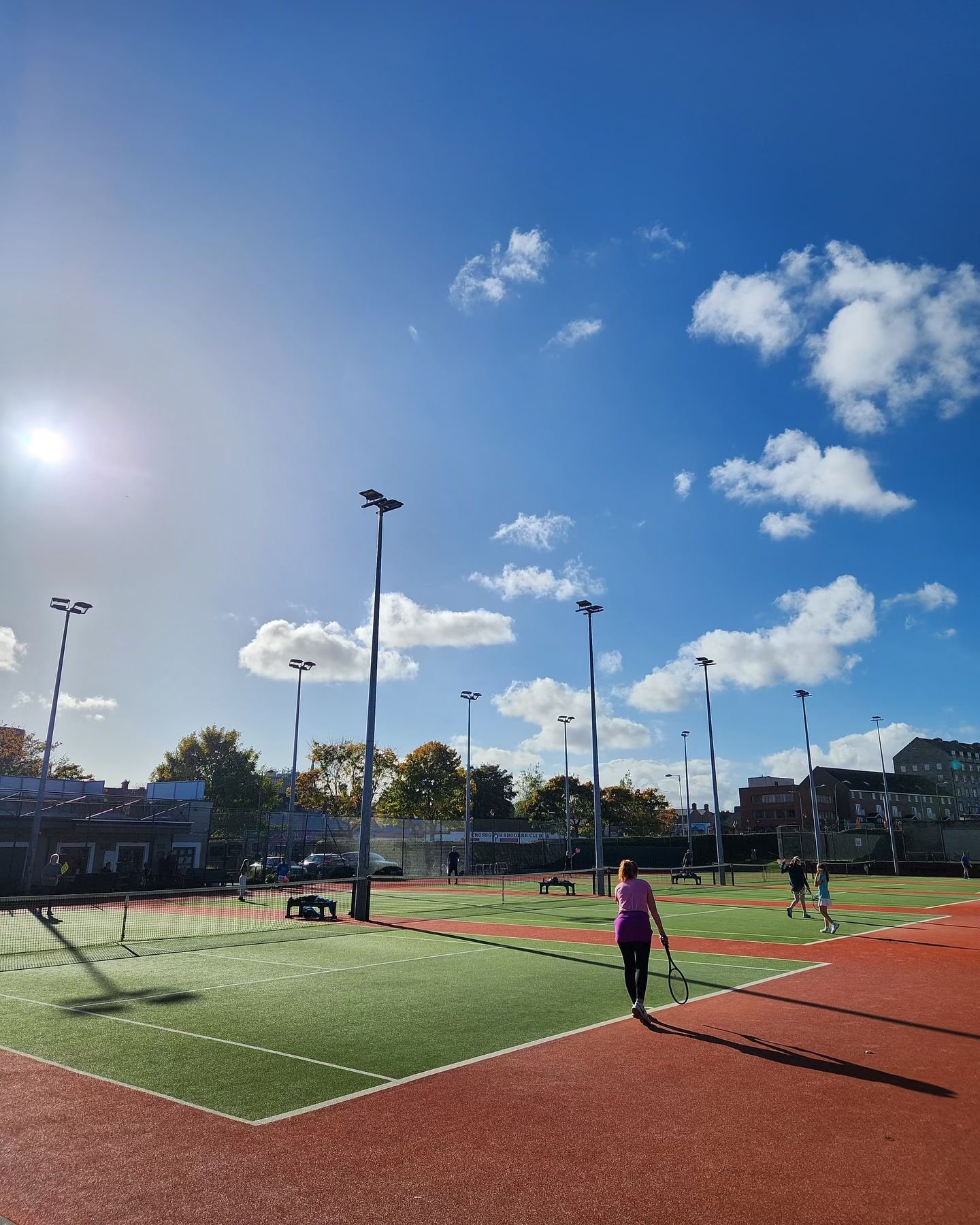 It was a beautiful Autumn morning at the club today, with the sun shining and the courts full. ☀️ 

Also, a big thank you to our groundsmen for creating a new bed of flowers, which will add a fresh touch of colour in the club. 🌸 👏🏻