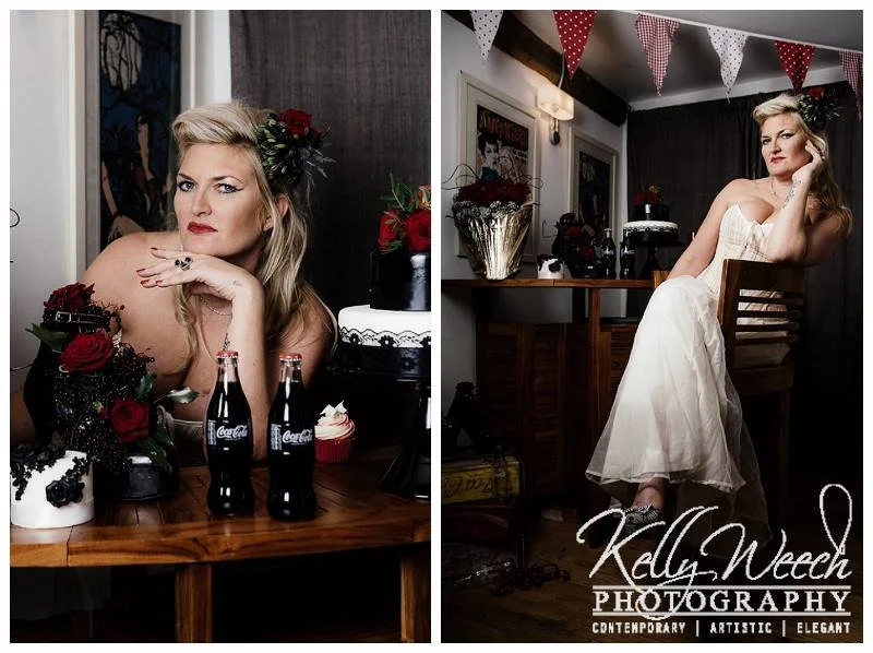 rock n roll tattoo wedding by Kelly Weech