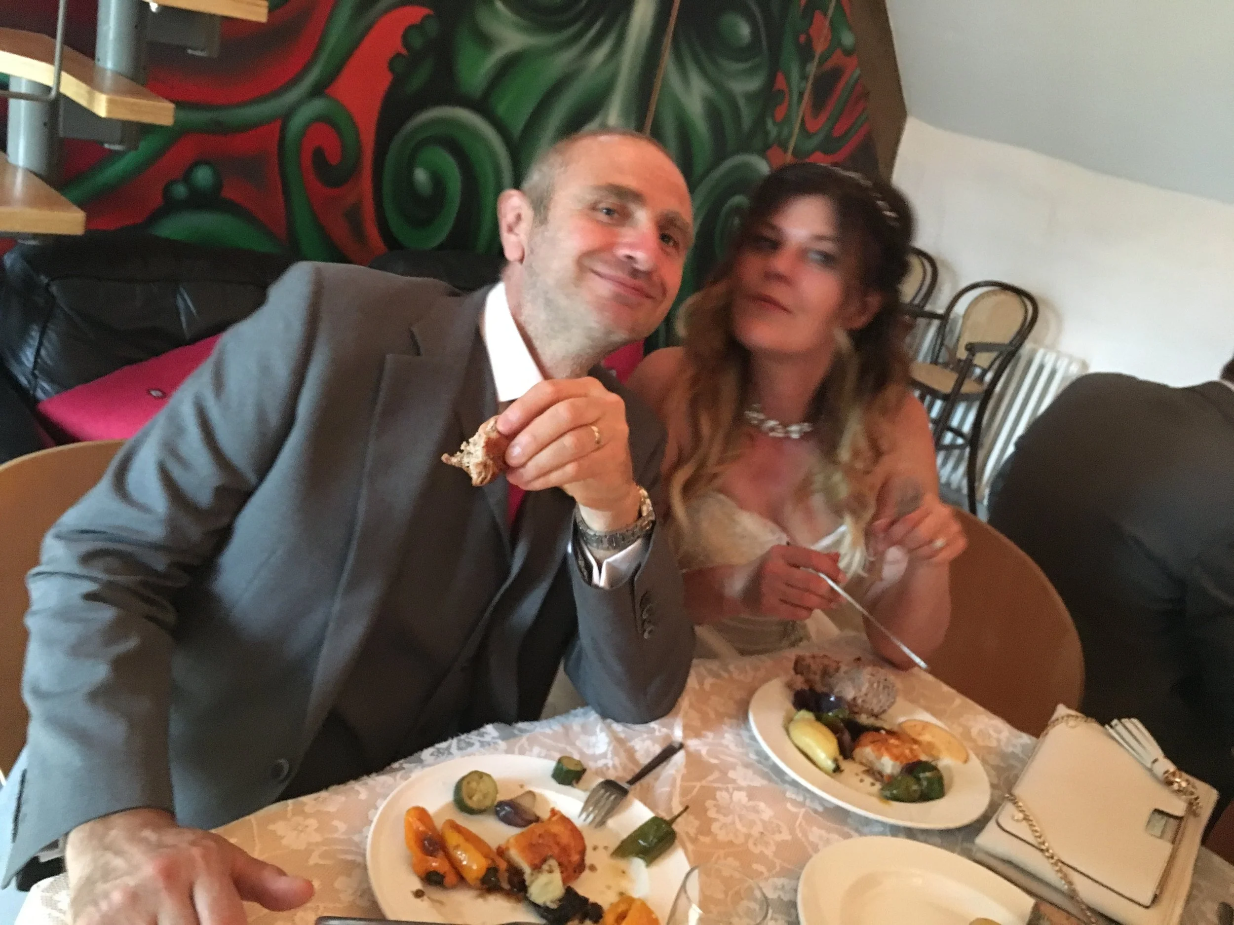 Informal wedding party at Mill End Mitcheldean