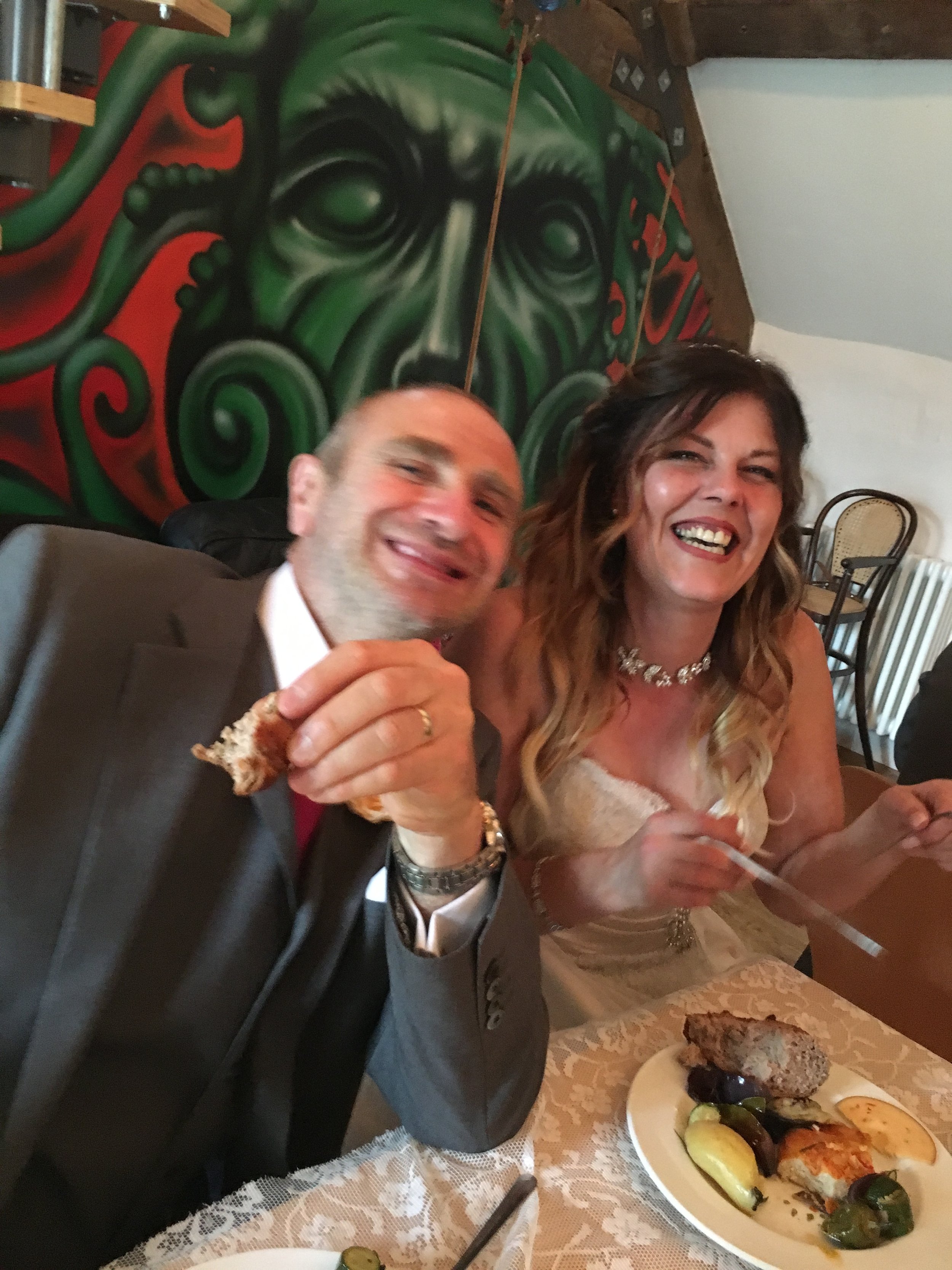 Informal wedding party at Mill End Mitcheldean