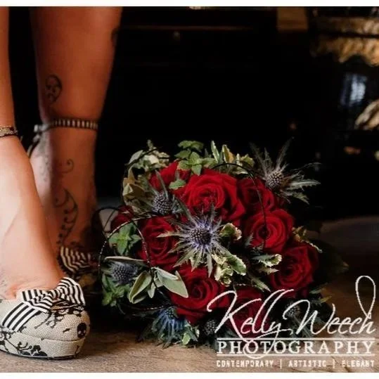 rock n roll tattoo wedding by Kelly Weech
