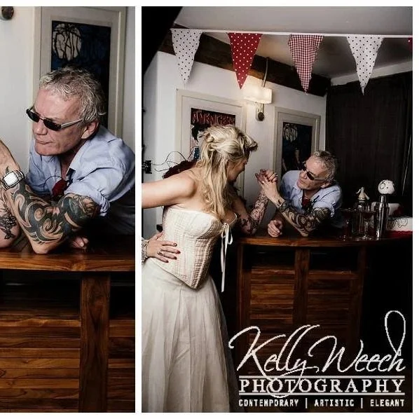 rock n roll wedding by Kelly Weech