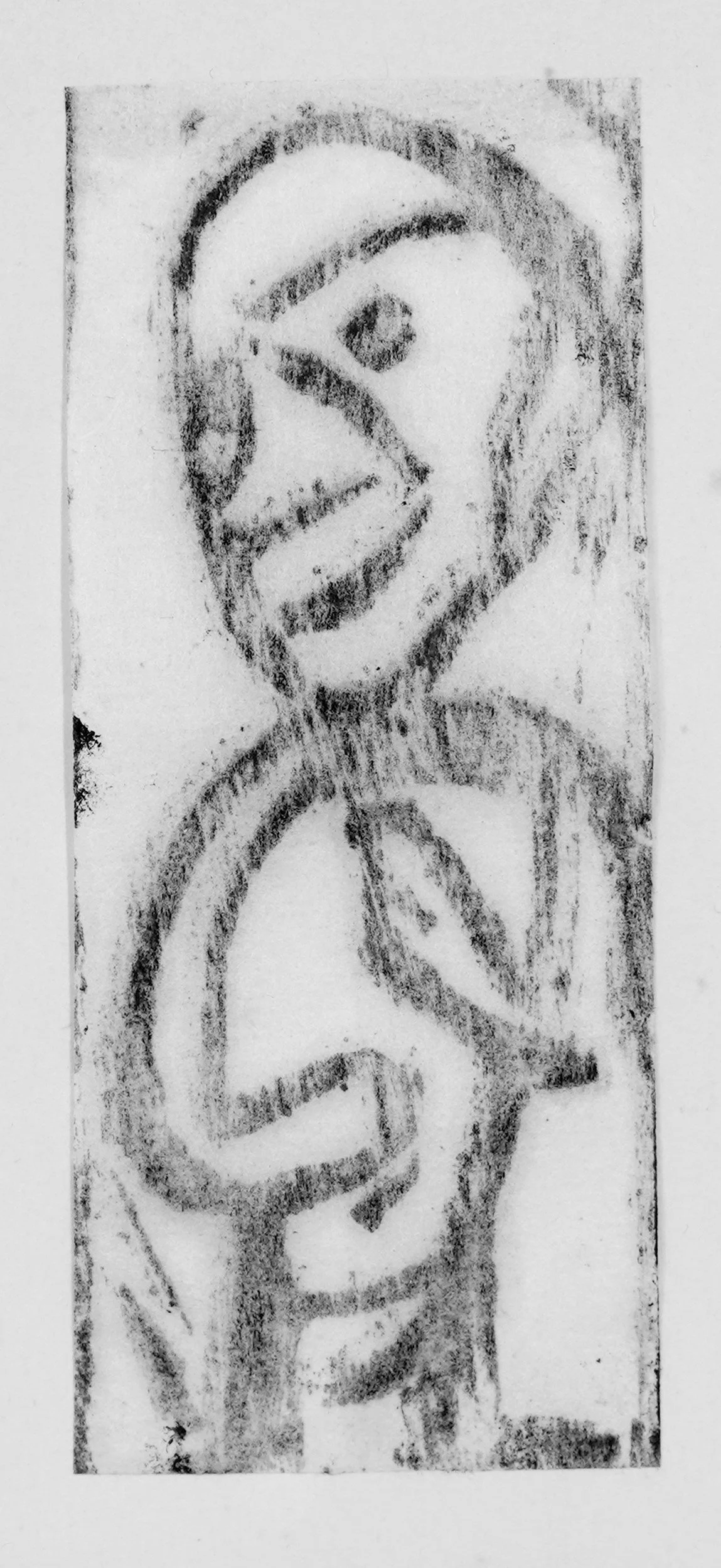 linocut on paper 1922 - männchen ii - christian rohlfs bw.jpg