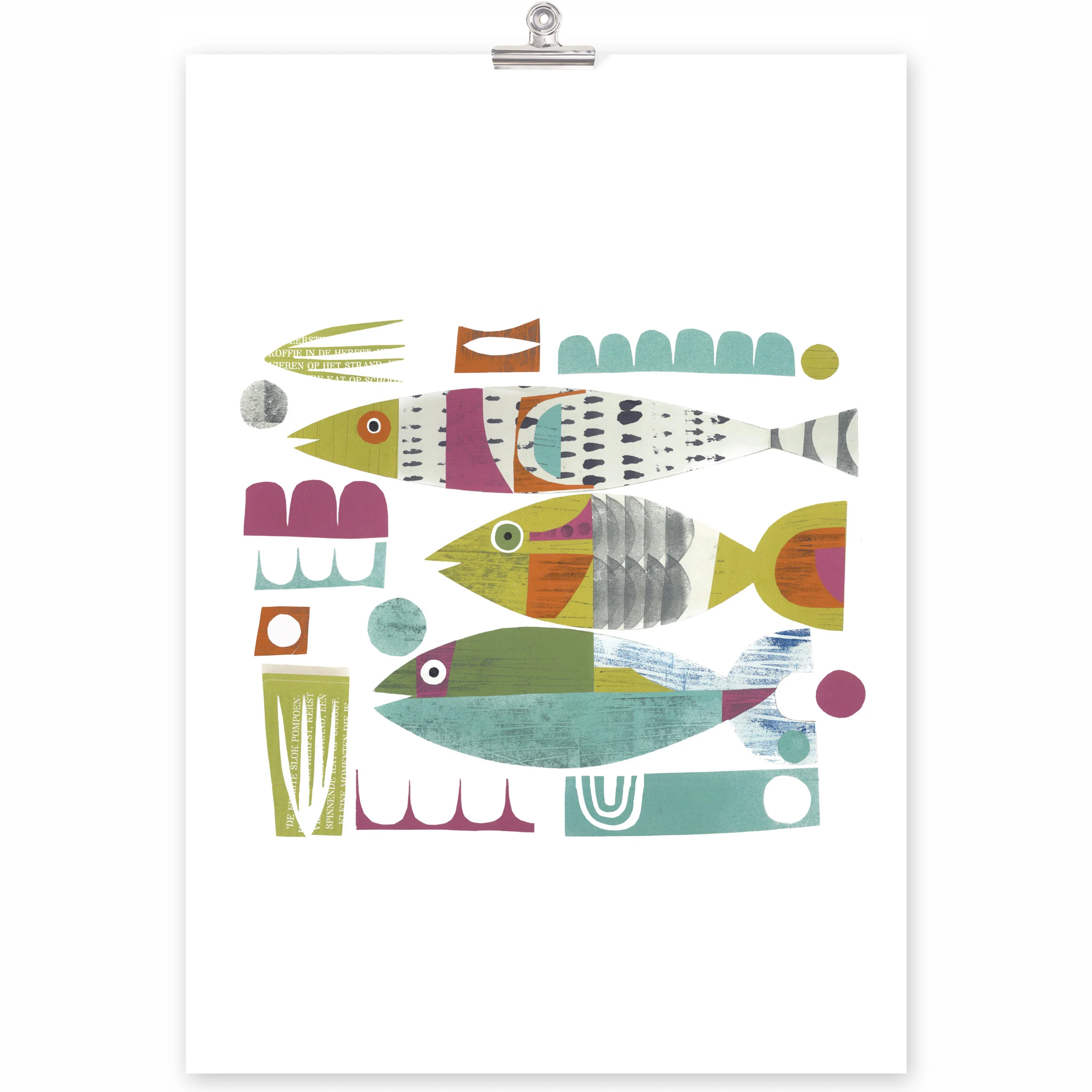 swim fish swim giclee print