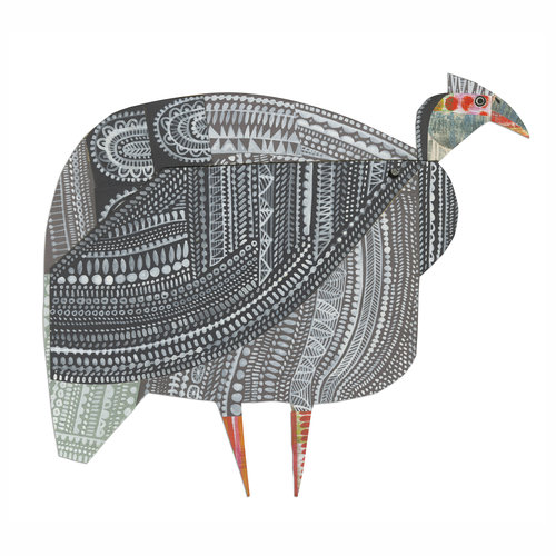 Guinea fowl   from forthcoming  animal parade  book