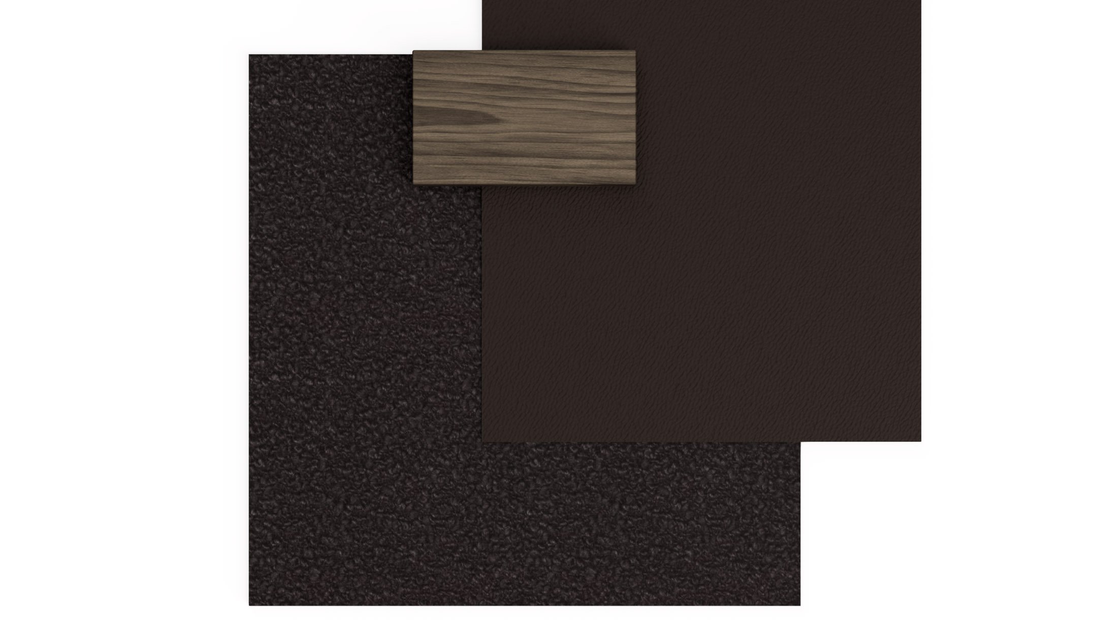  SAHCO Elle 390 fabric   Linea 610 leather   Walnut 