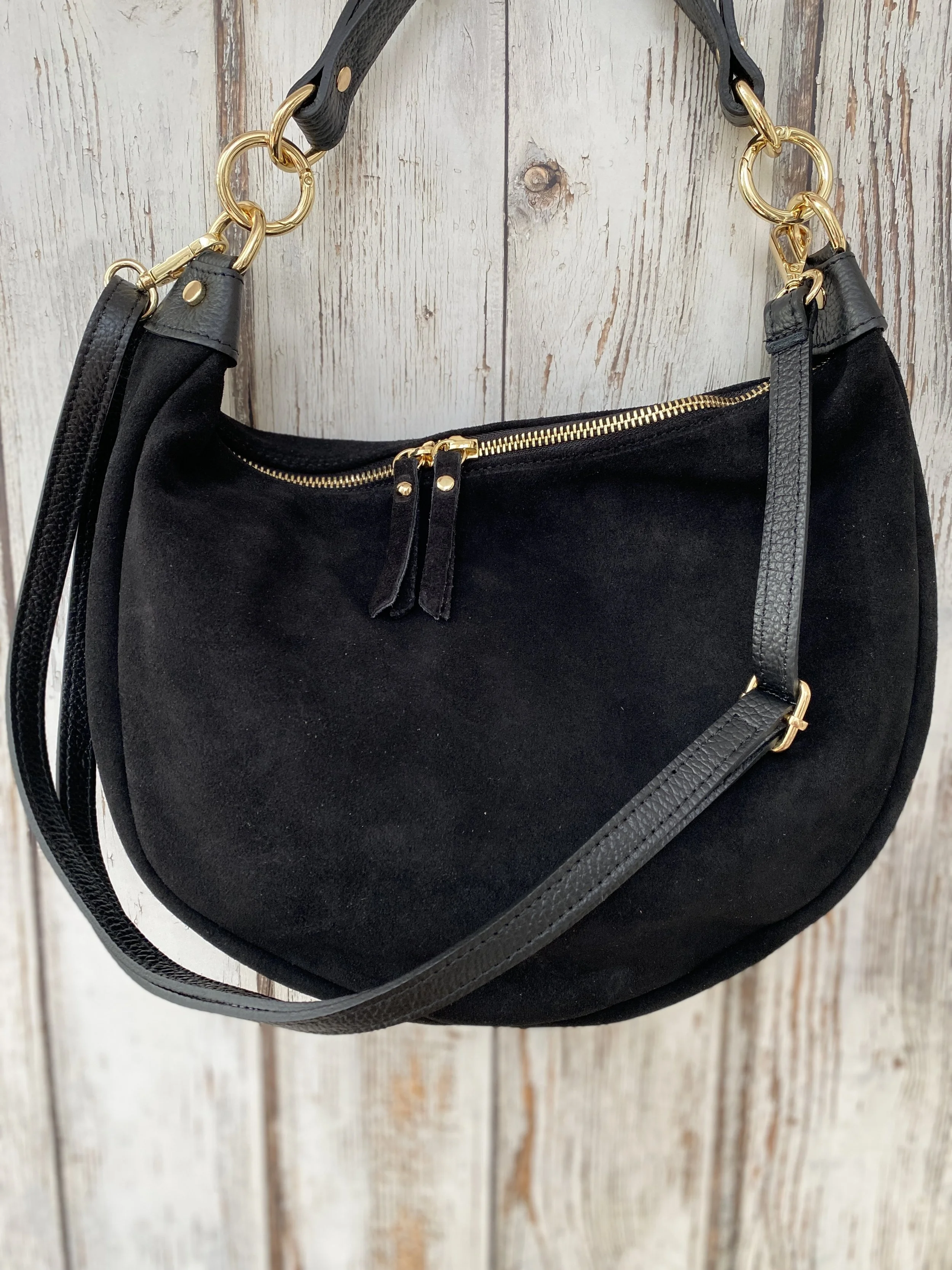 Billie Suede Shoulder Bag