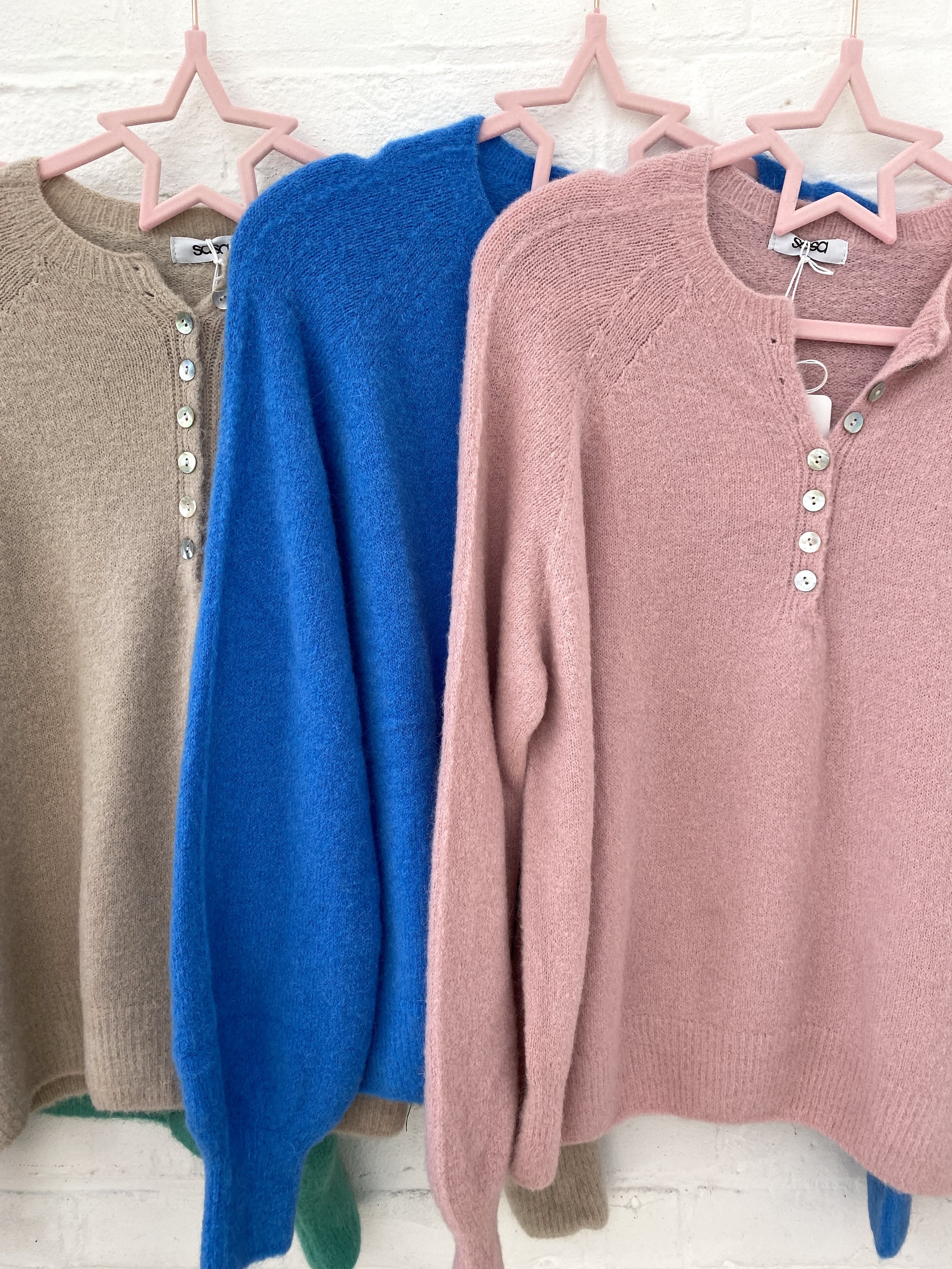 Button front detail jumper