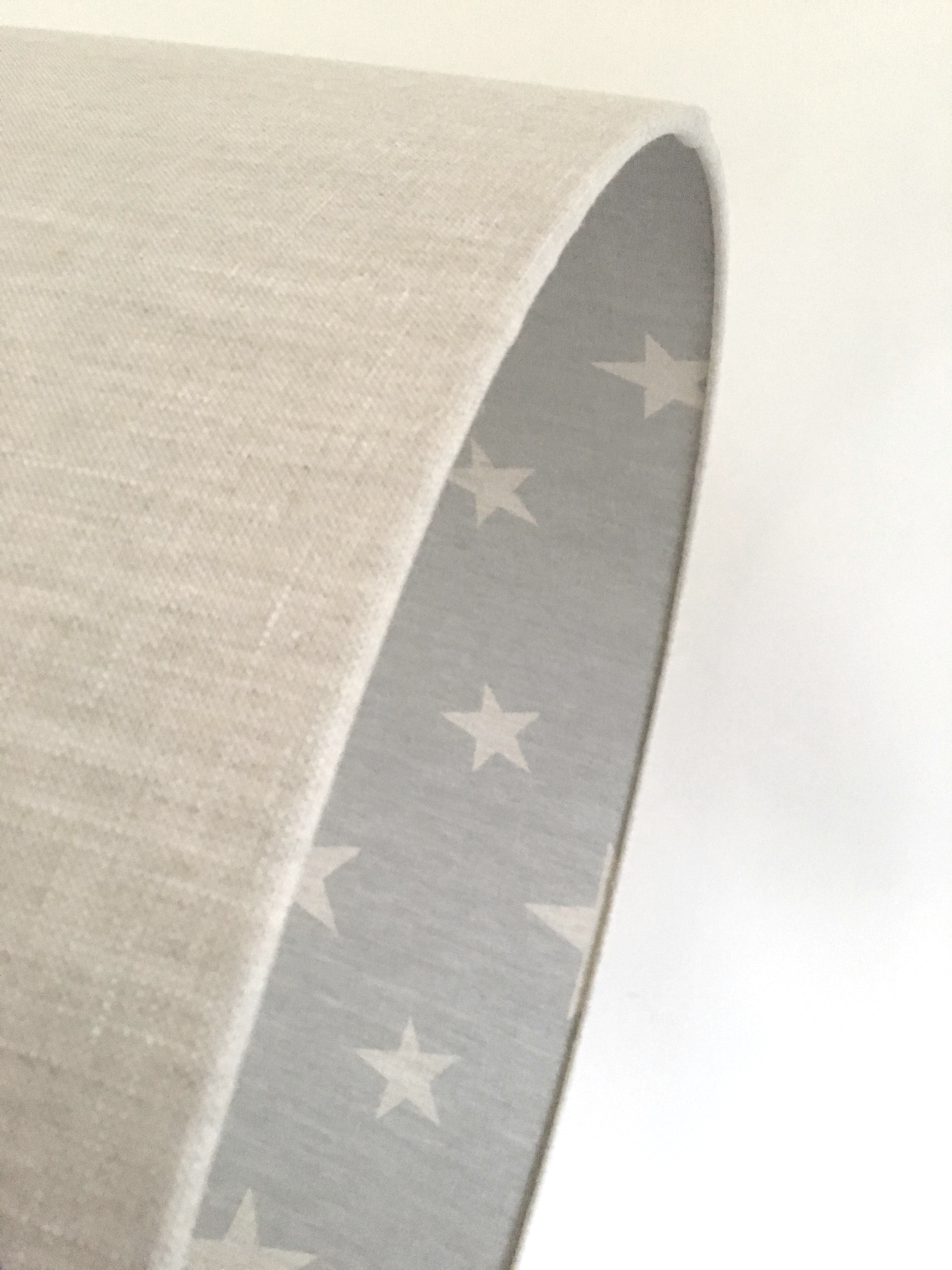 stars, stone linen lampshade