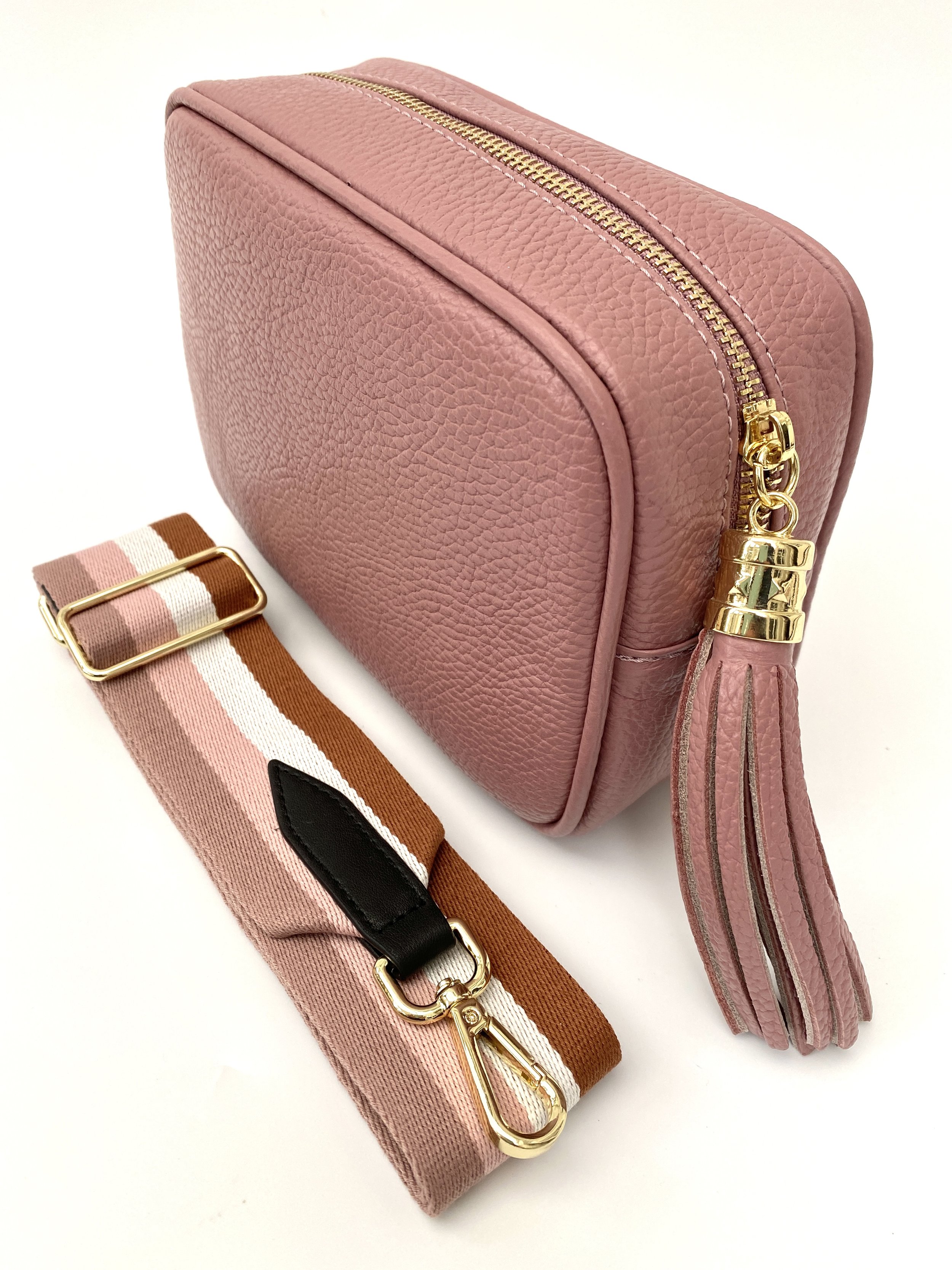 Bags & Purses Pouches & Coin Purses Gold Hardware Black Tassle Crossbody Bag with Changeable Strap 
