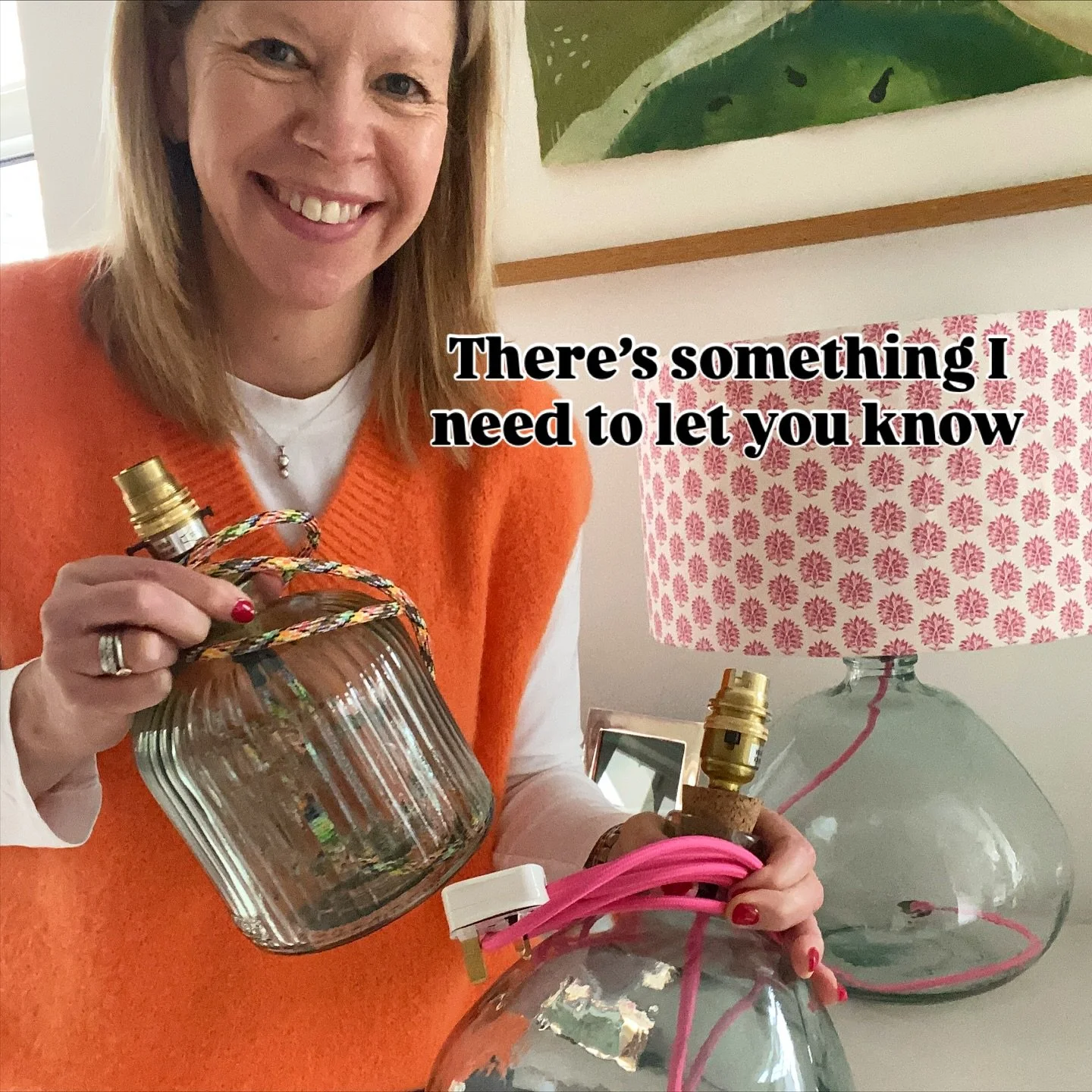 There&rsquo;s something I need to let you know &hellip;

Your bespoke lighting orders:  To make sure I can get your beautiful bespoke lighting orders to you in good time before 🎄, and get the glass bases you want delivered here in good time in order