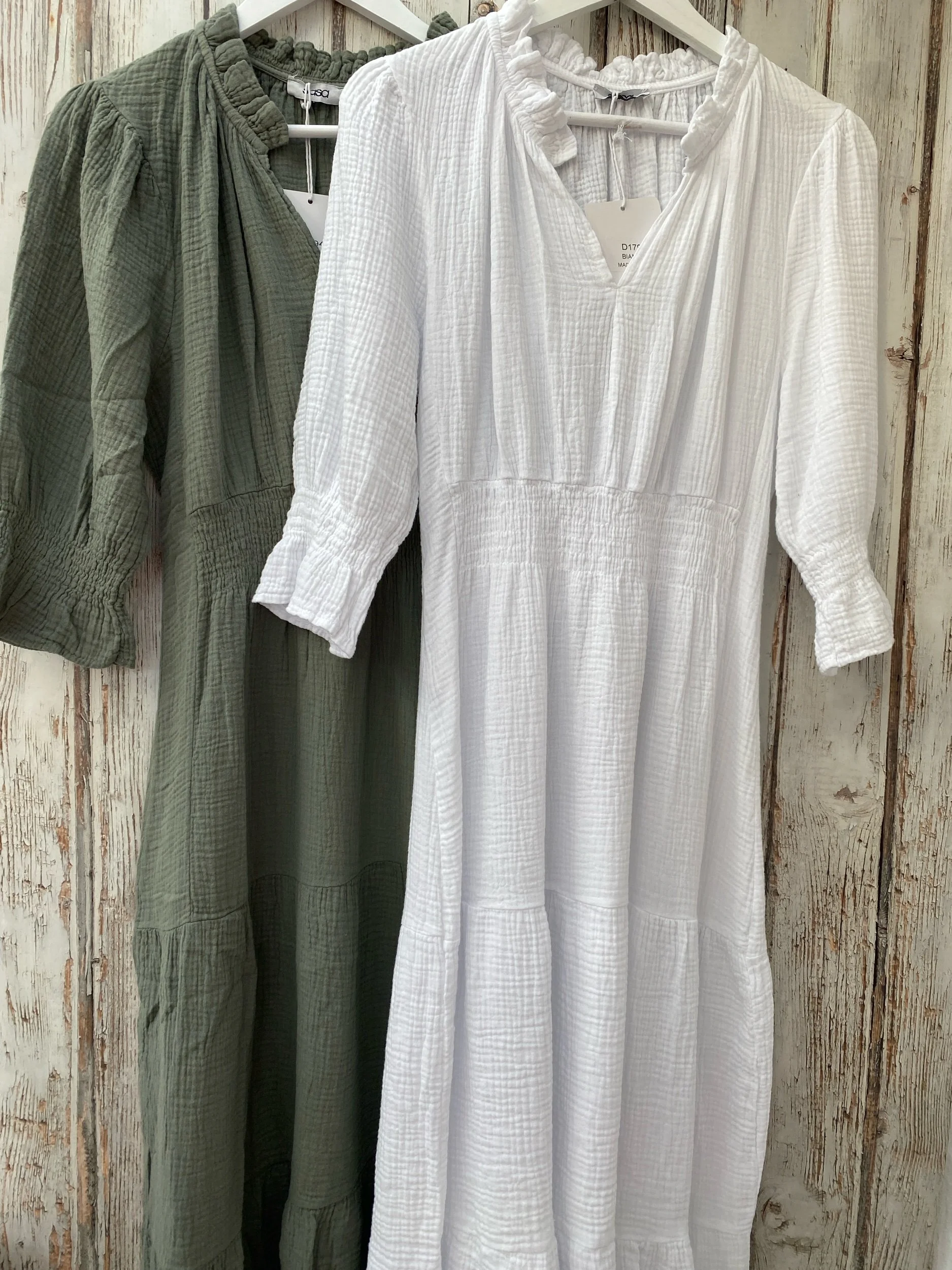 Cheese Cloth Cotton Tiered Dress