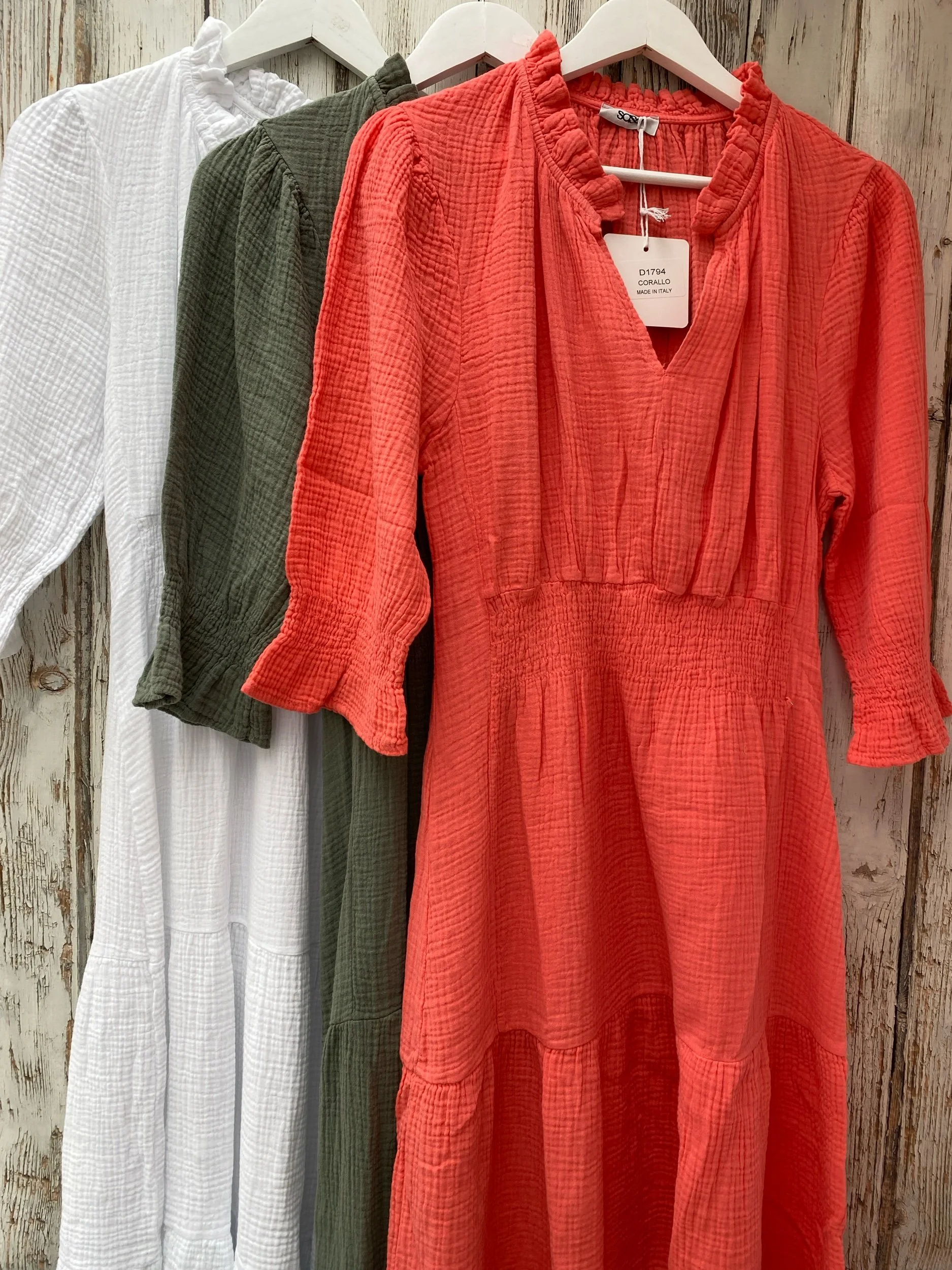 Cheese Cloth Cotton Tiered Dress