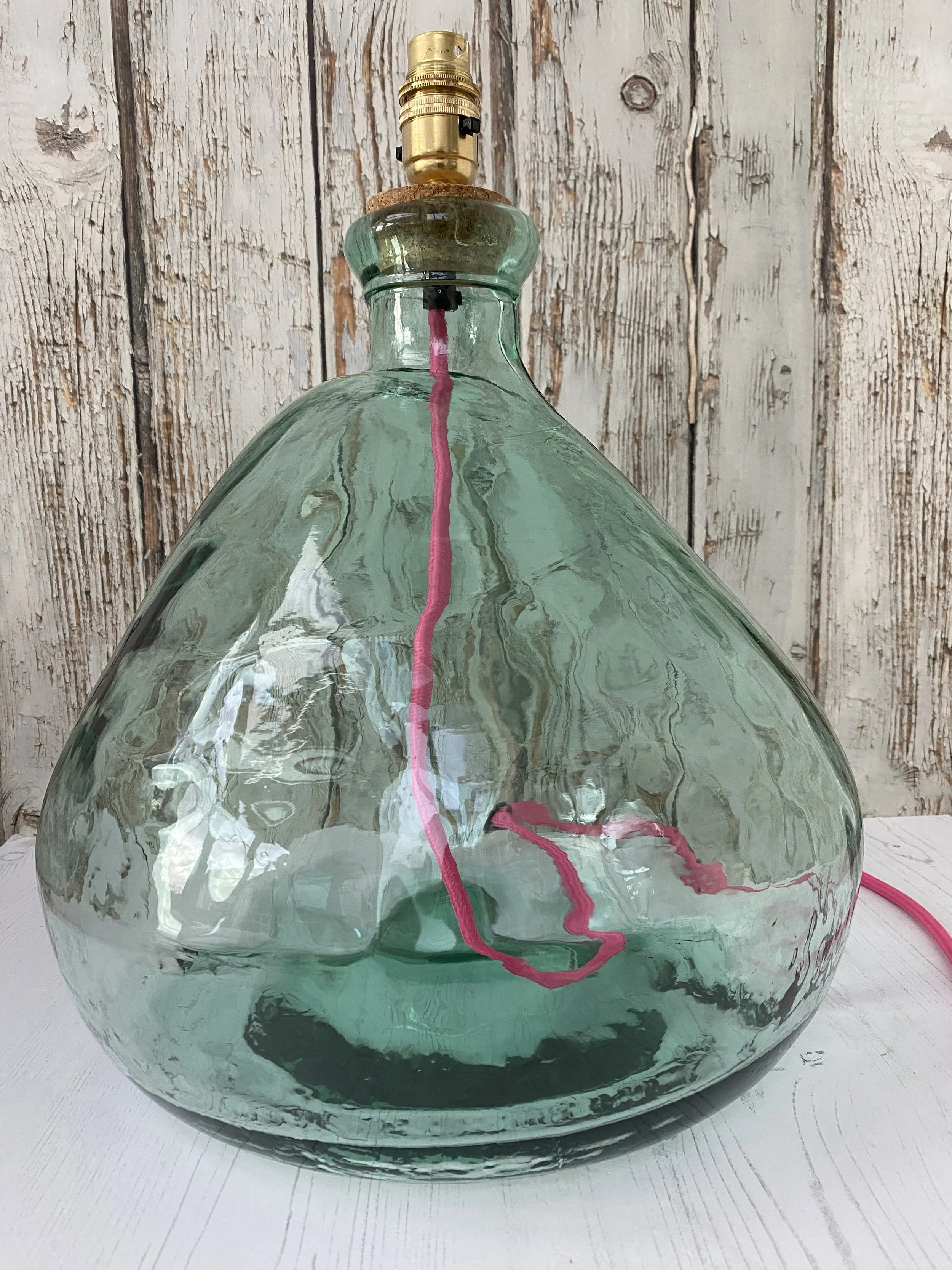 Oasis 39cm Tall Recycled Glass Lamp
