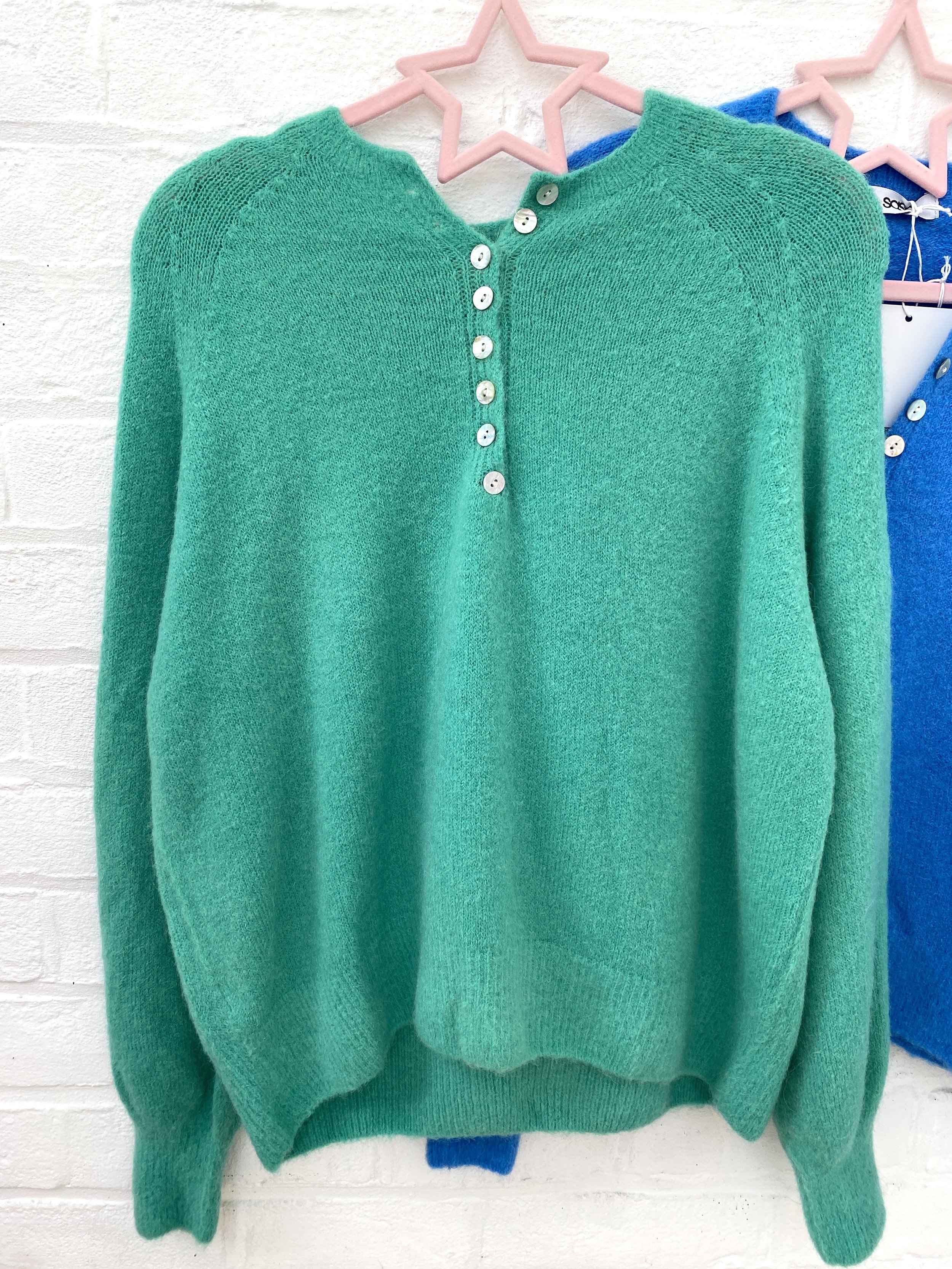 emerald green jumper