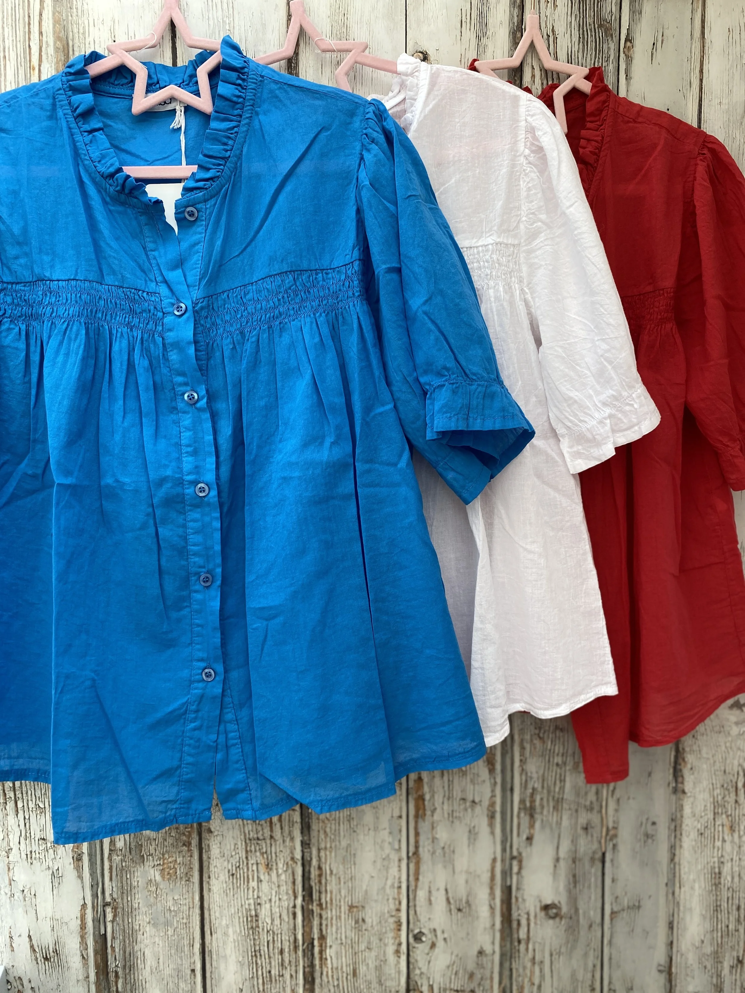 Button Cotton Blouse