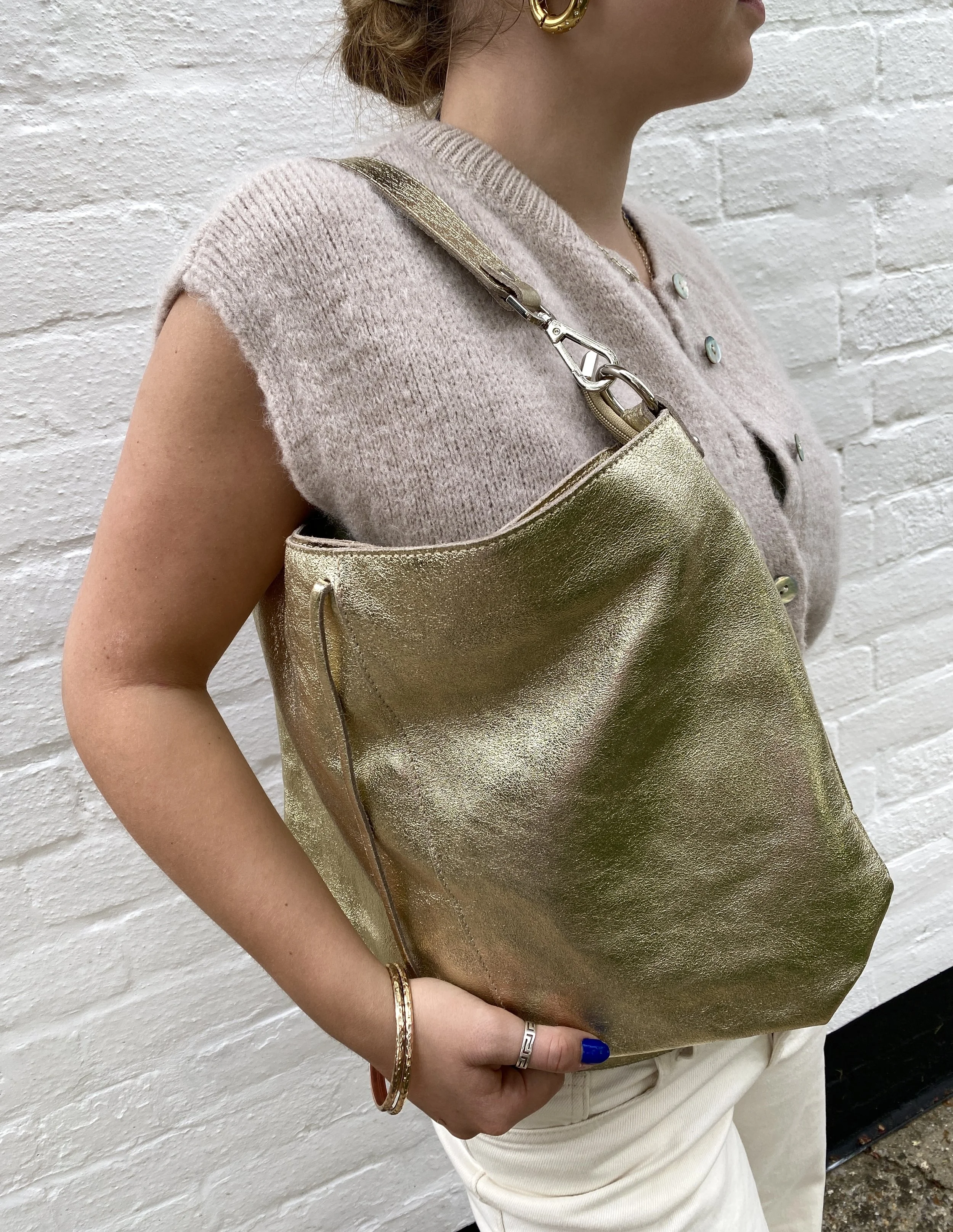 Eliza Everyday Leather Slouchy Bag