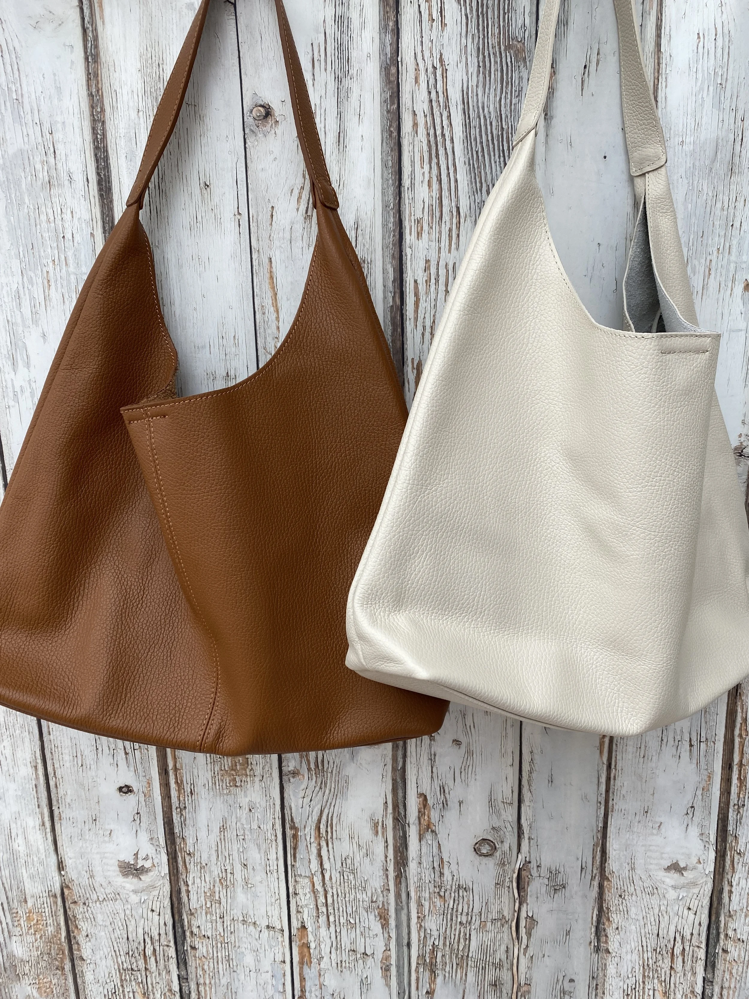 Emma Leather Hobo Bag