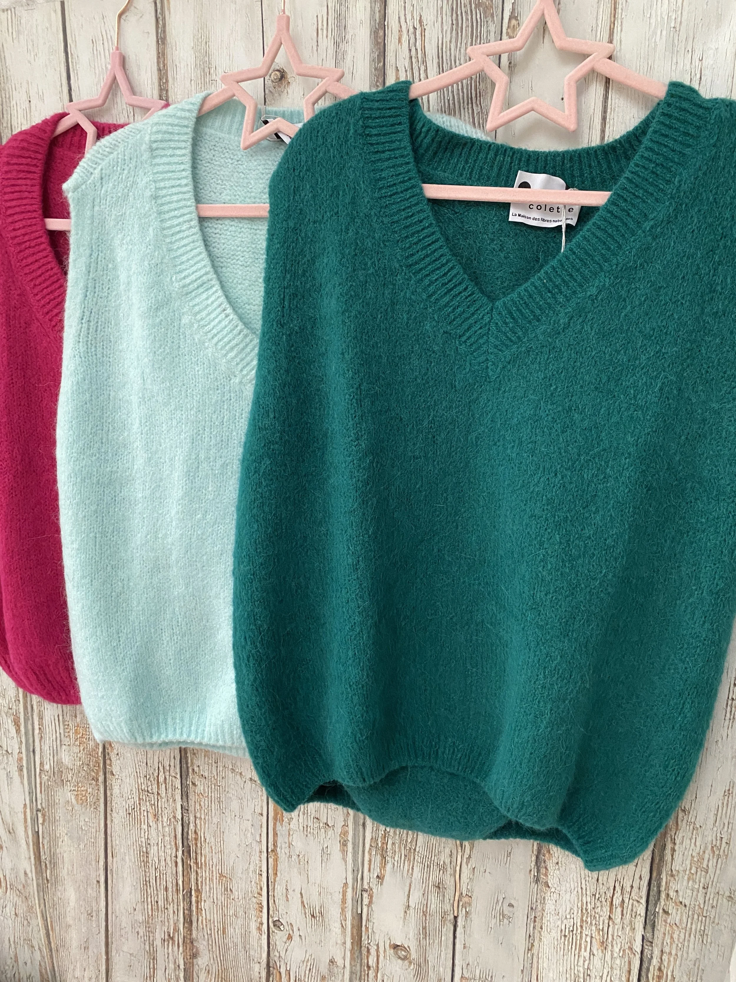 V Neckline Super Soft Sleeveless Jumper