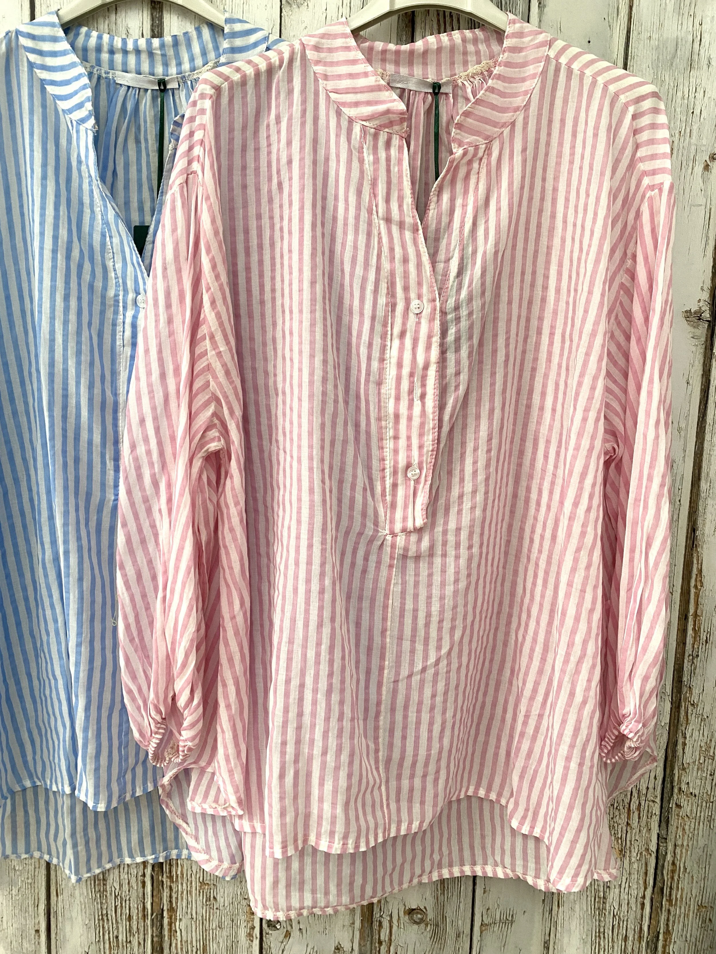 Balloon Sleeve Cotton Shirt