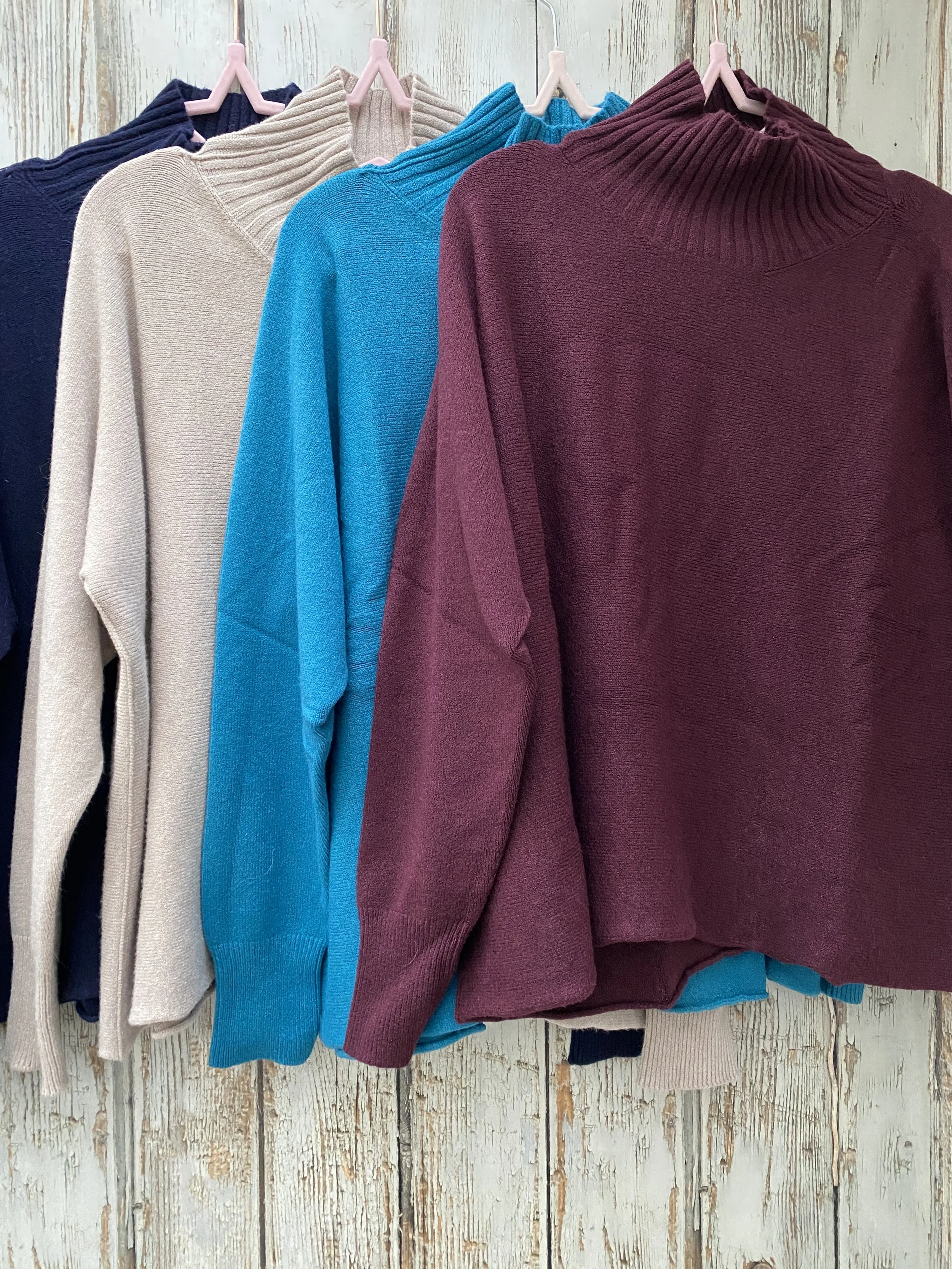 Slouchy High Neck Jumper