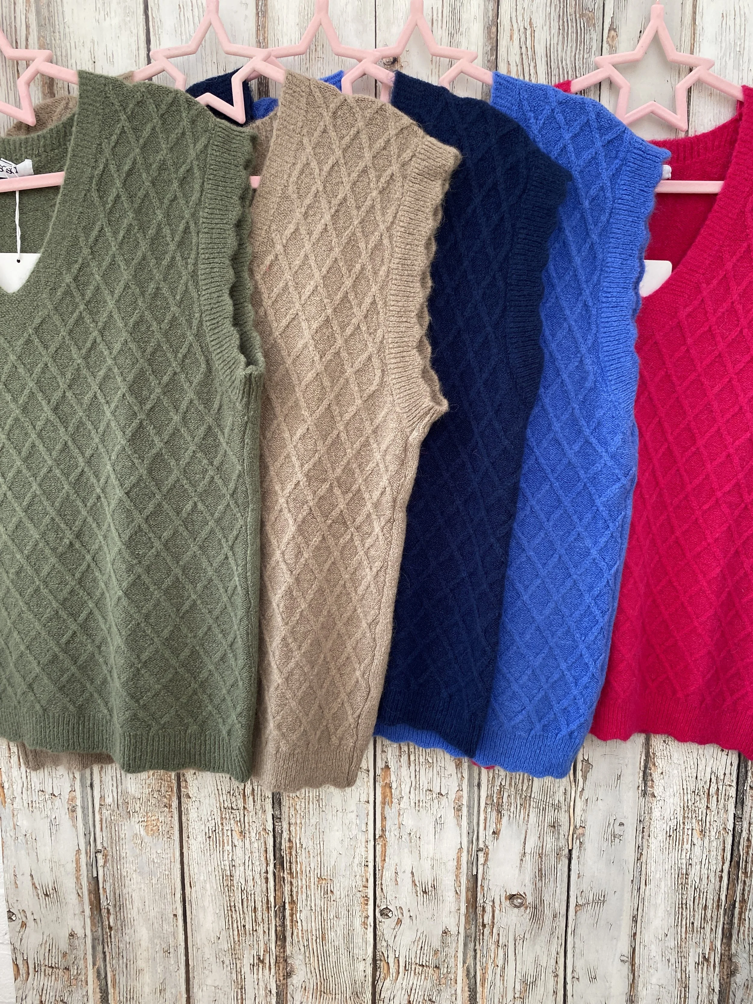 Diamond Knit Tank Top