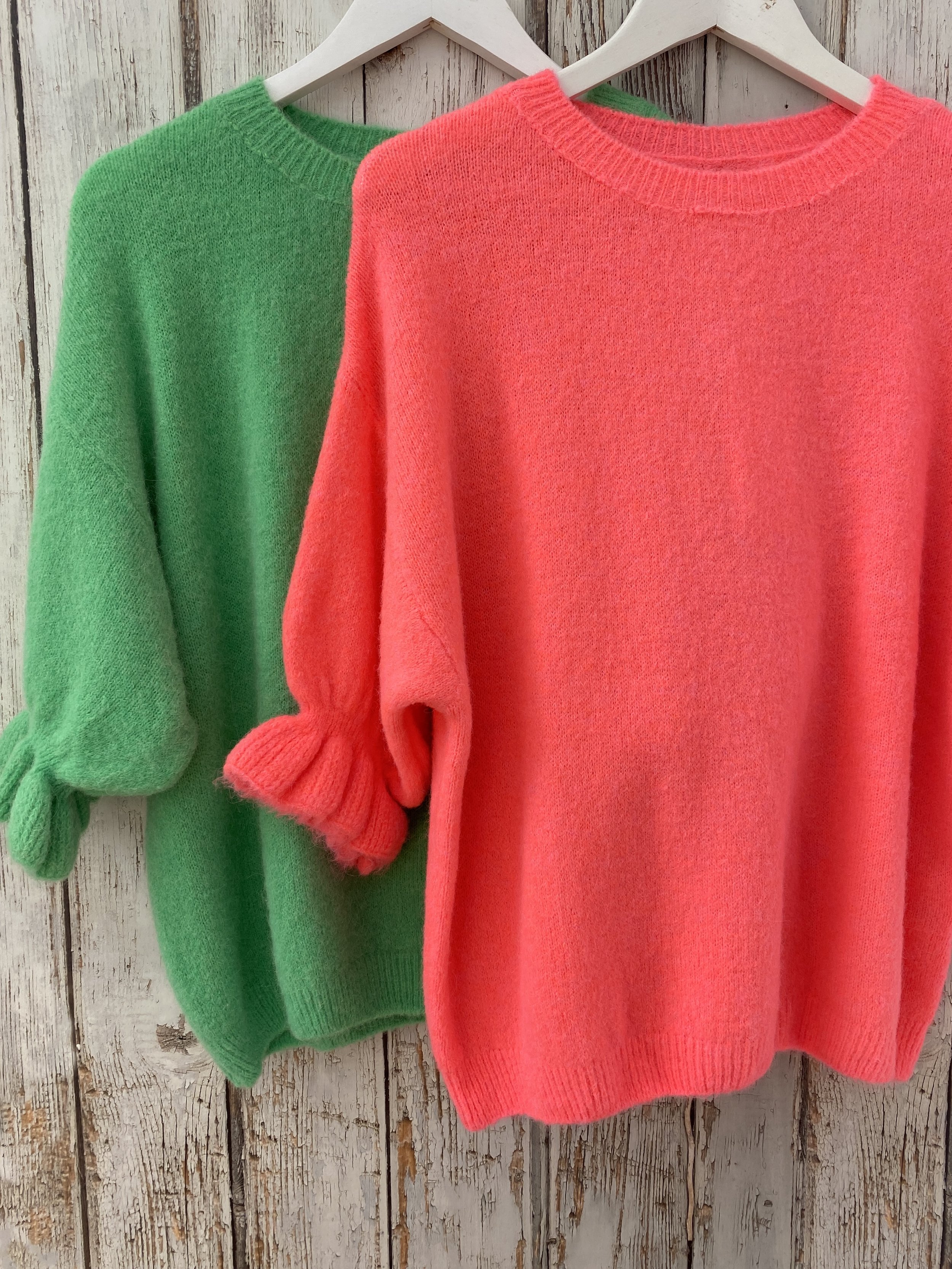 Alpaca Ruffle Sleeve Jumper