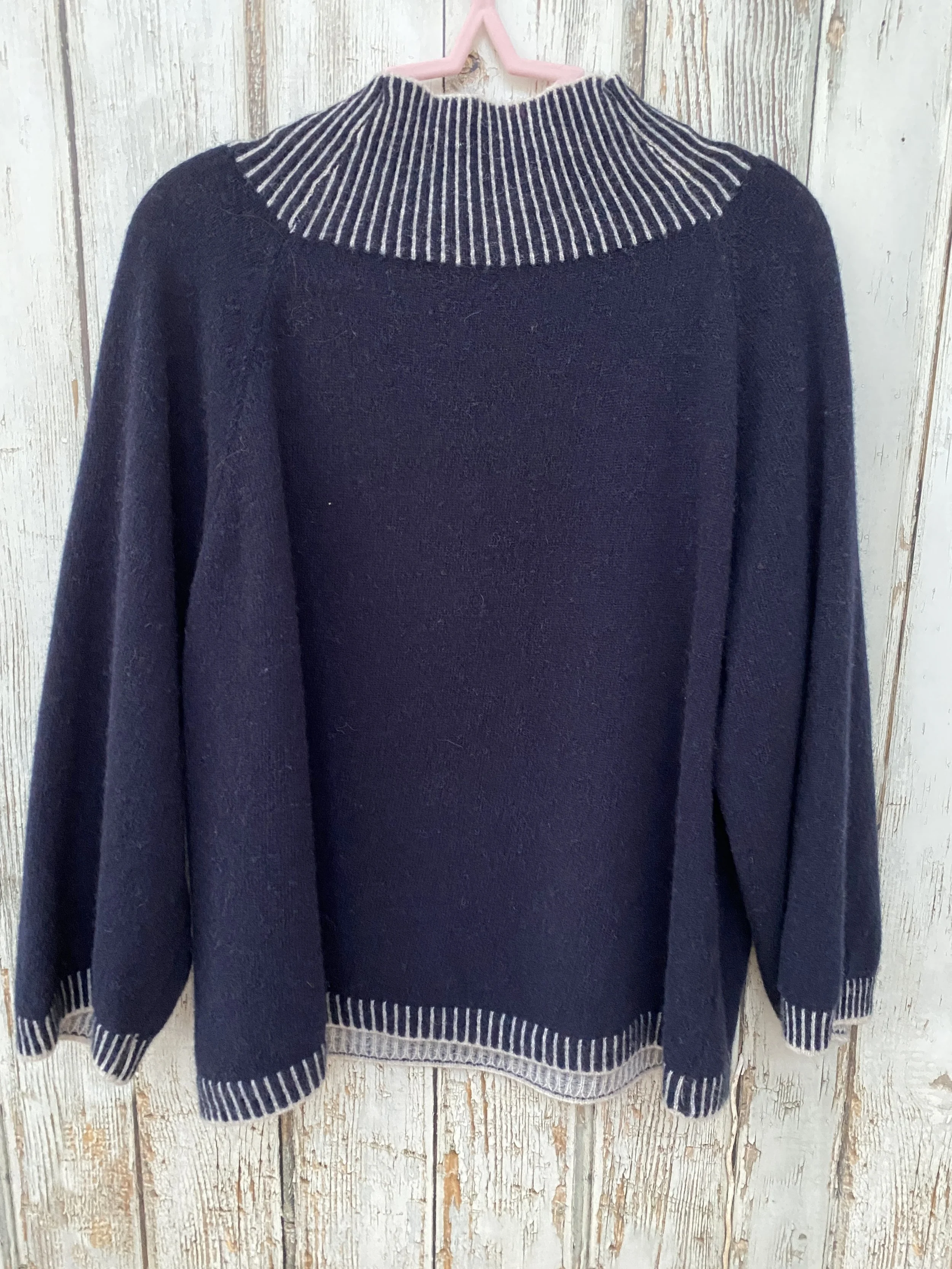 Merino Wool Funnel Neck Jumper