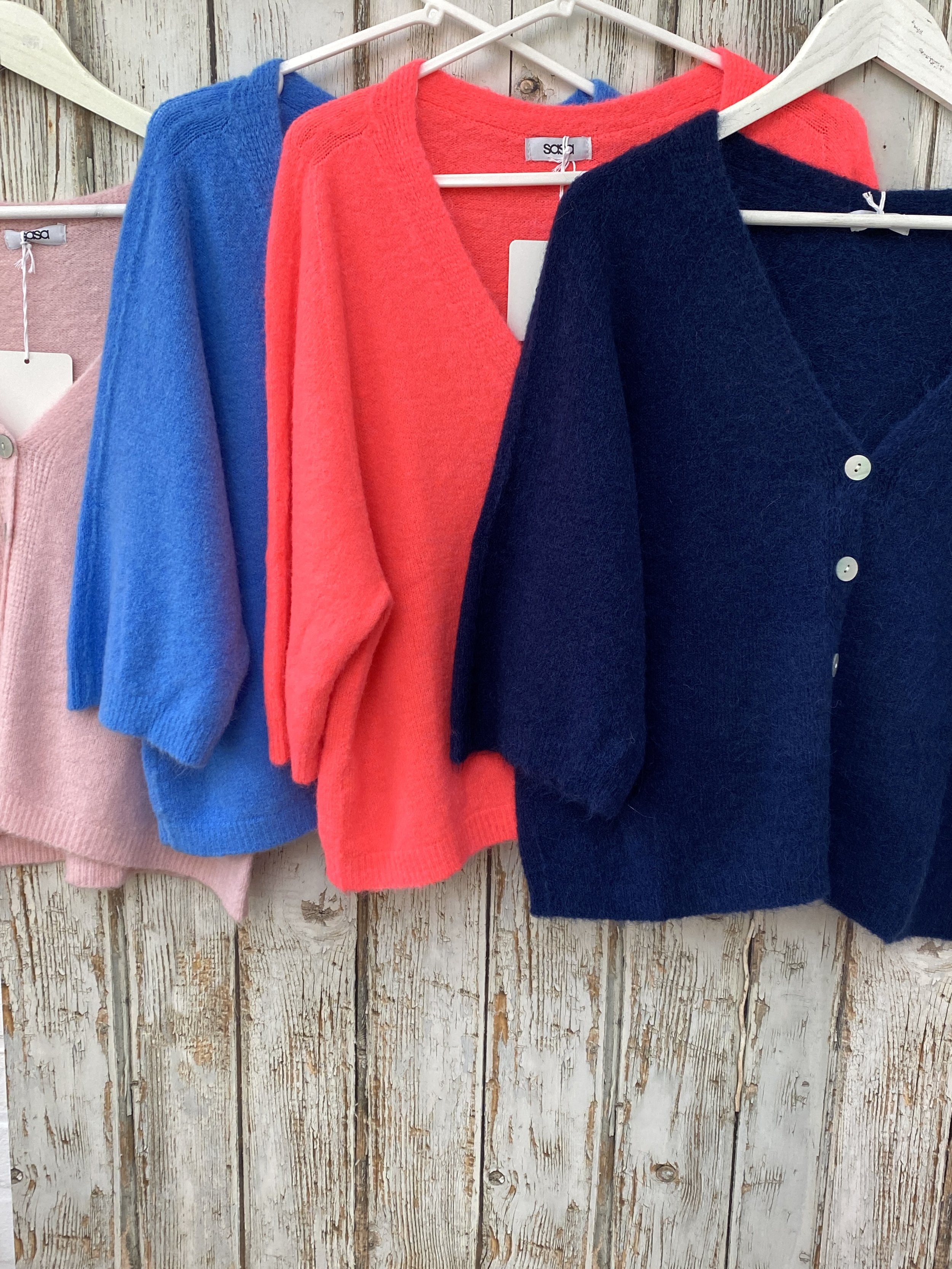 Soft v neck cardigan in various colours