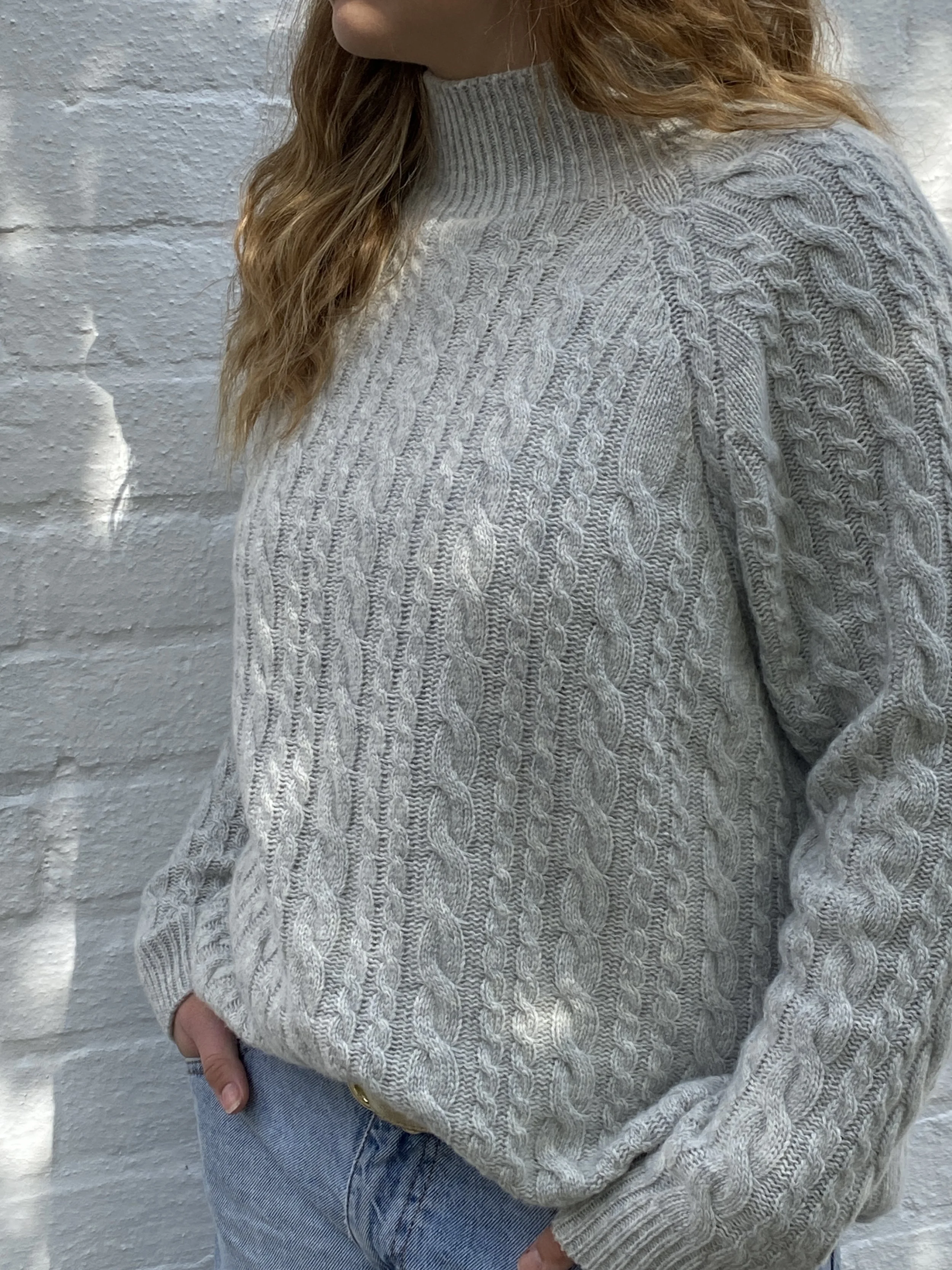 Cashmere Mix Cable Knit Jumper