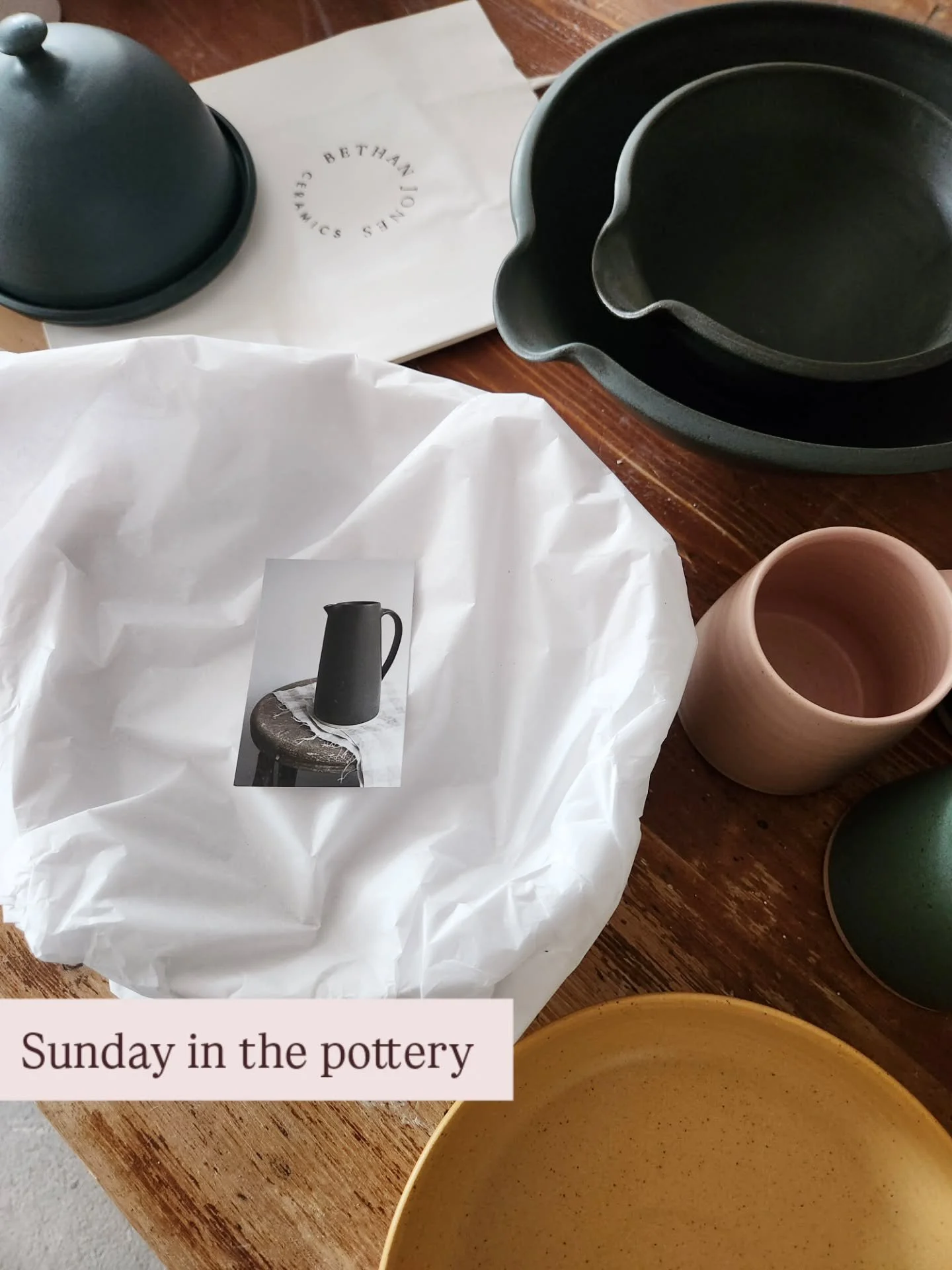 Bit and bobs in the pottery today! I had to pop in to pack the kiln for tomorrow and I am looking forward to another week of making as I am building up a new body of work for my Summer shows.

You can see me and my work in person @potfest.co.uk South