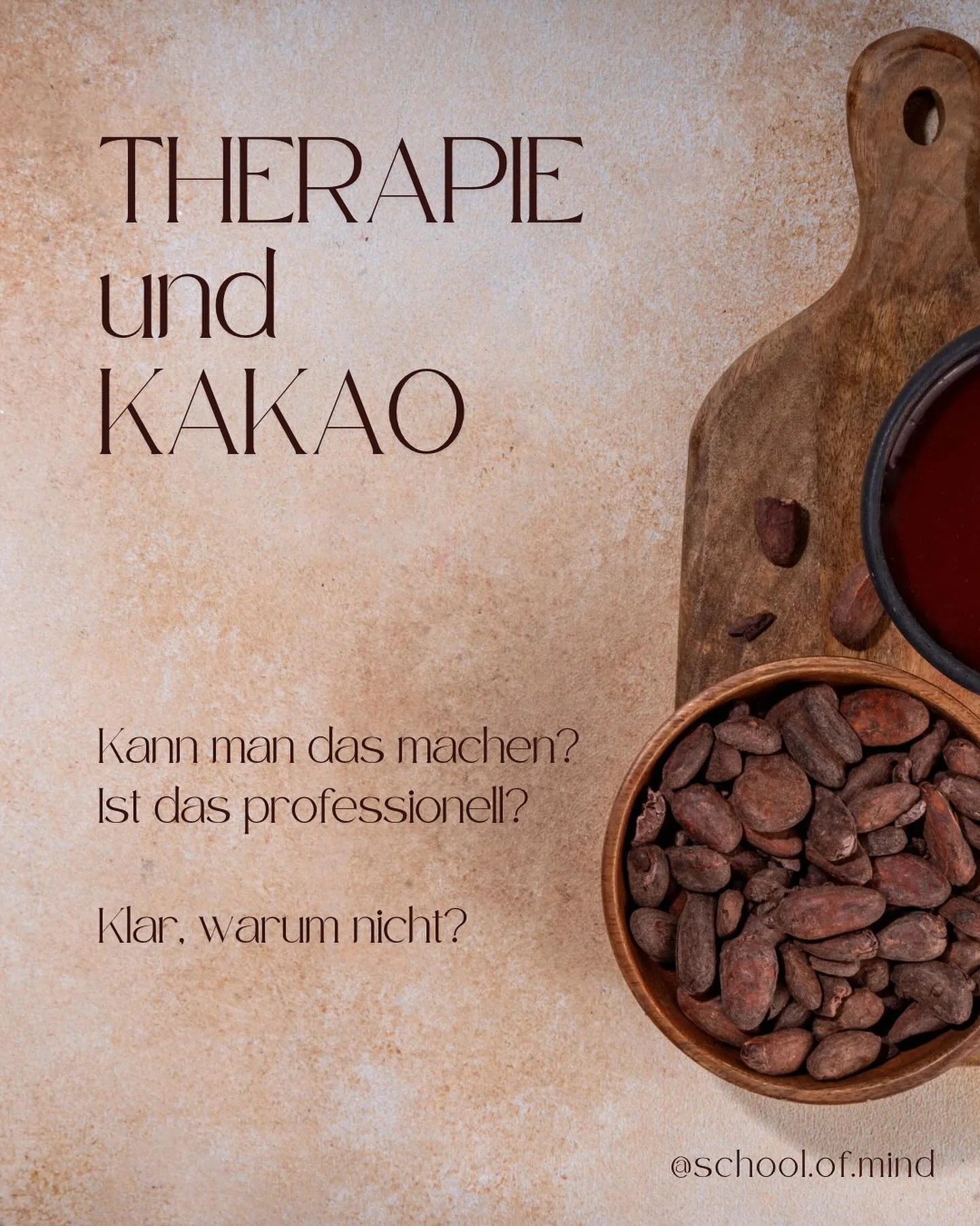 Ganzheitliche Therapie ist kreativ, sie nutzt viele Zug&auml;nge zum Innnleben, zur Nervensystemregulation oder zur Bindungsarbeit. 

Rohkakao kann ein therapeutisches Tool sein. Als Naturmedizin im traditionellen Wissen schon lange verankert, spirit