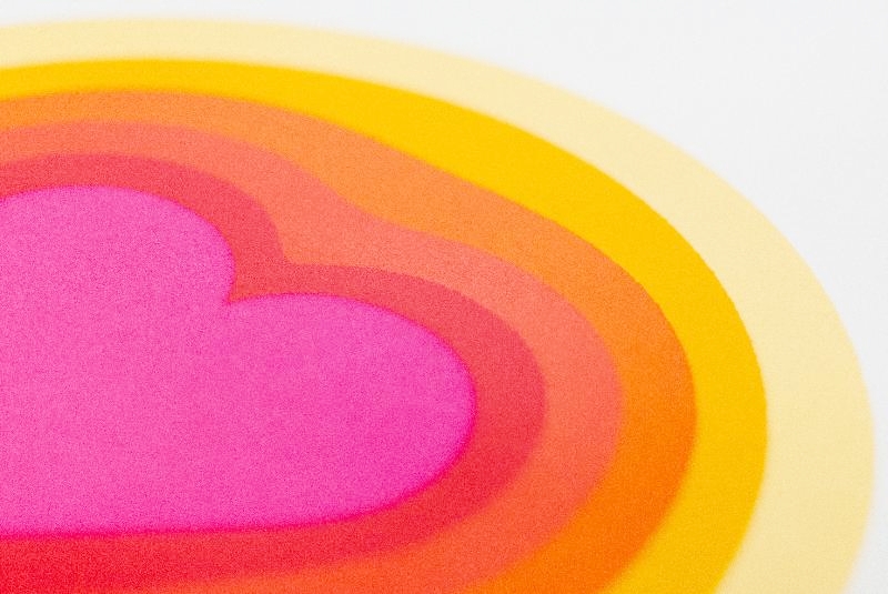 Practical Magic Limited Edition Screen print hearts 'Compassion'