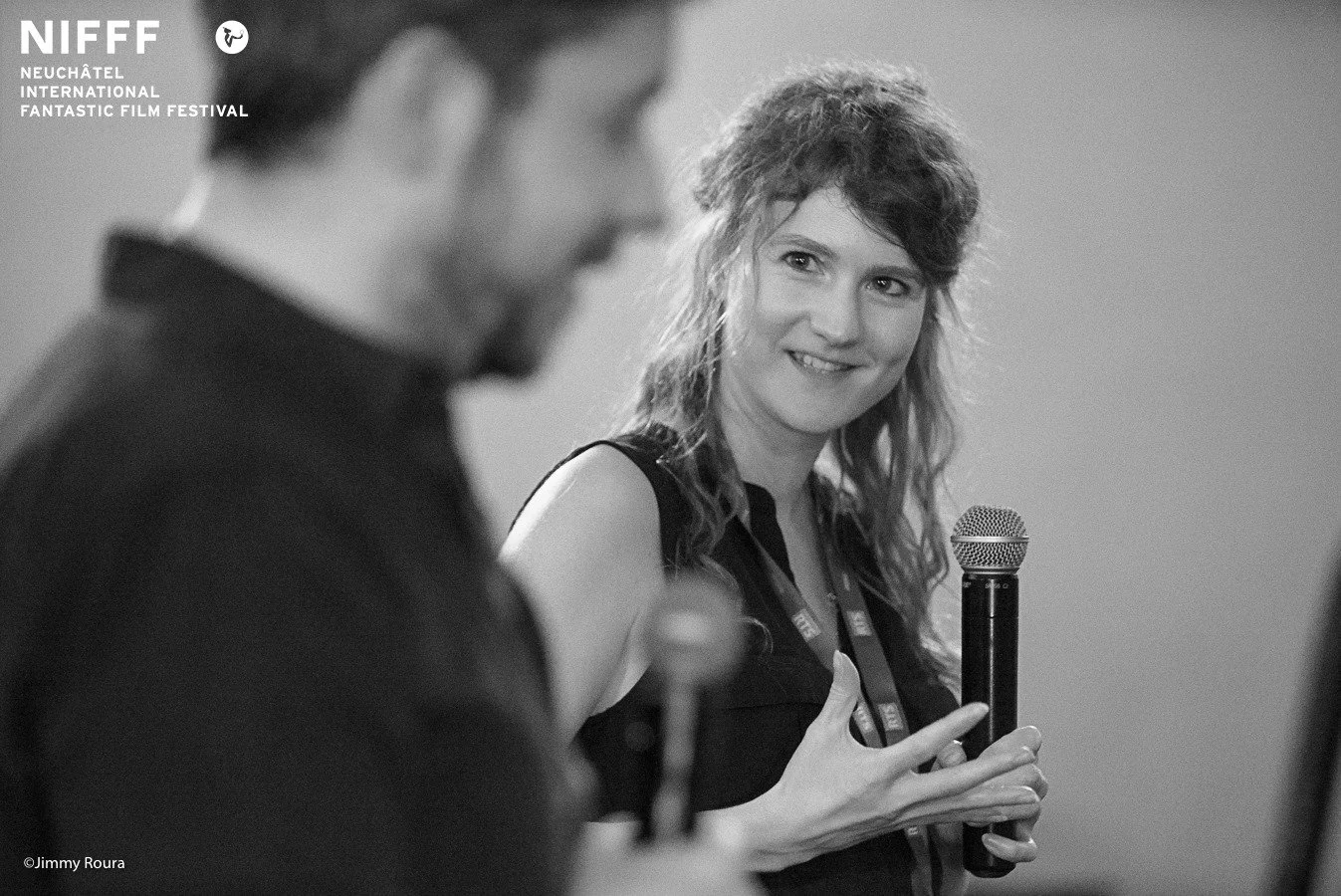 Interprète pour Lee Cronin au NIFFF © Jimmy Roura