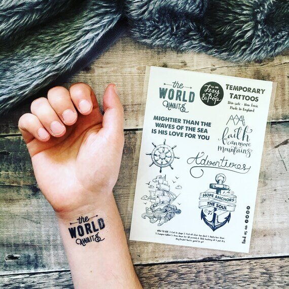 Buy Anchor Tattoos Nautical Temporary Tattoos Minimal Fake Online in India   Etsy