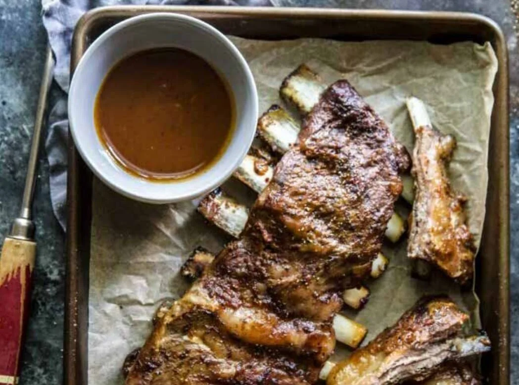 BBQ Bourbon Grilled American Lamb Ribs 