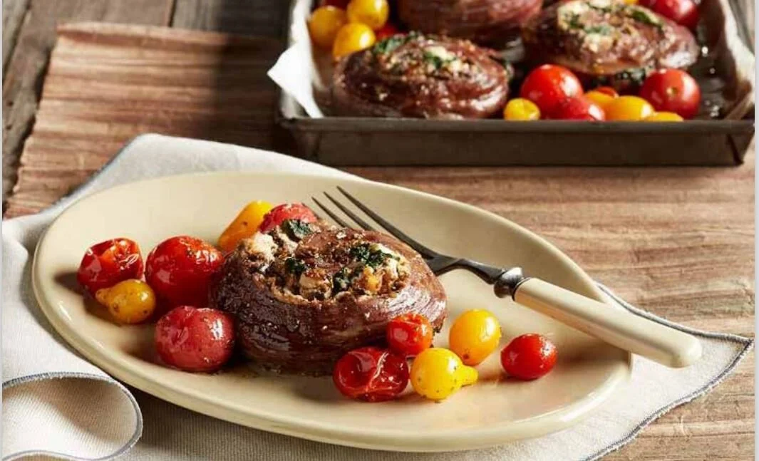 Mediterranean Beef Pinwheels 