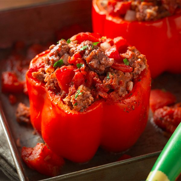 Classic Beef-Stuffed Bell Peppers