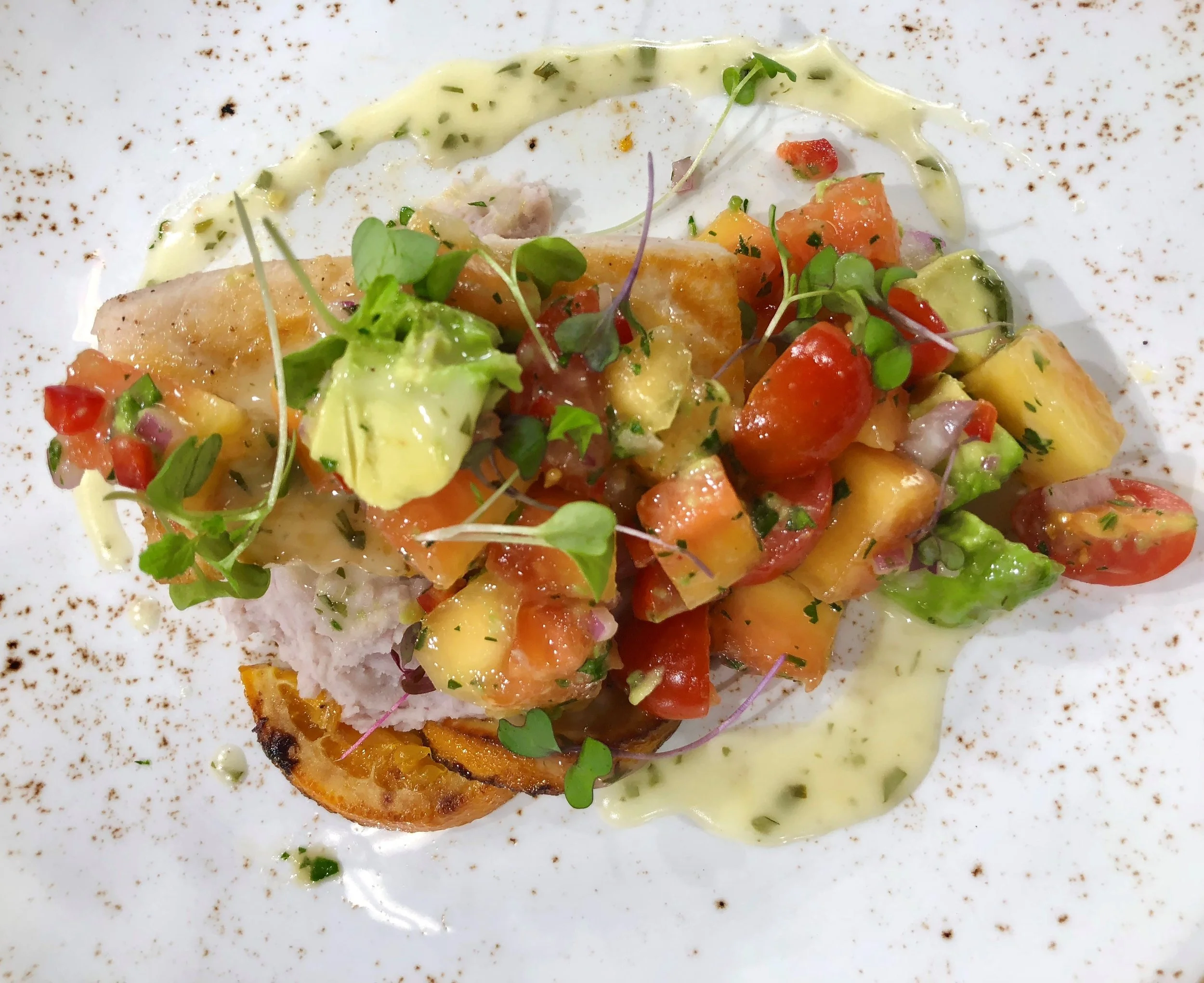 Pan-seared cobia.Hilton WPB.jpg