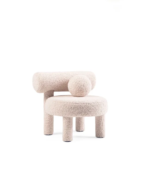 Baby Low Chair Gropius CS1 in Faux Fur by Noom