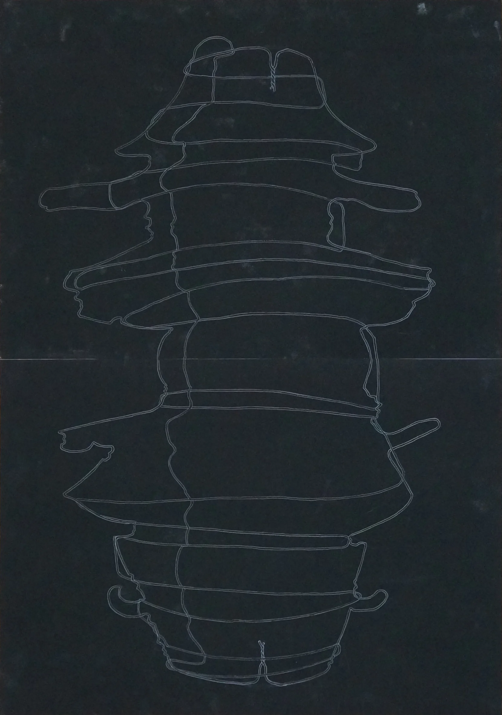 o.T. Zeichnung, 100cm x 70cm, 2018
