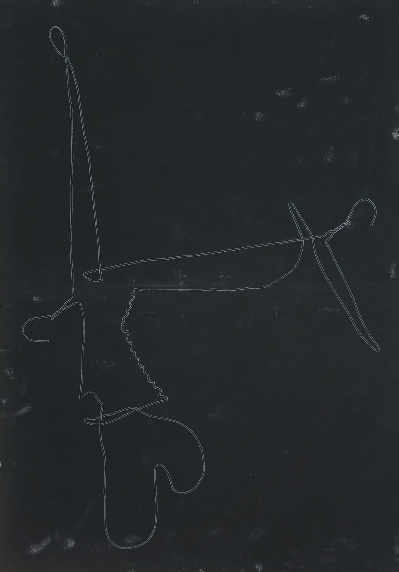 o.T. Zeichnung, 100cm x 70cm, 2017