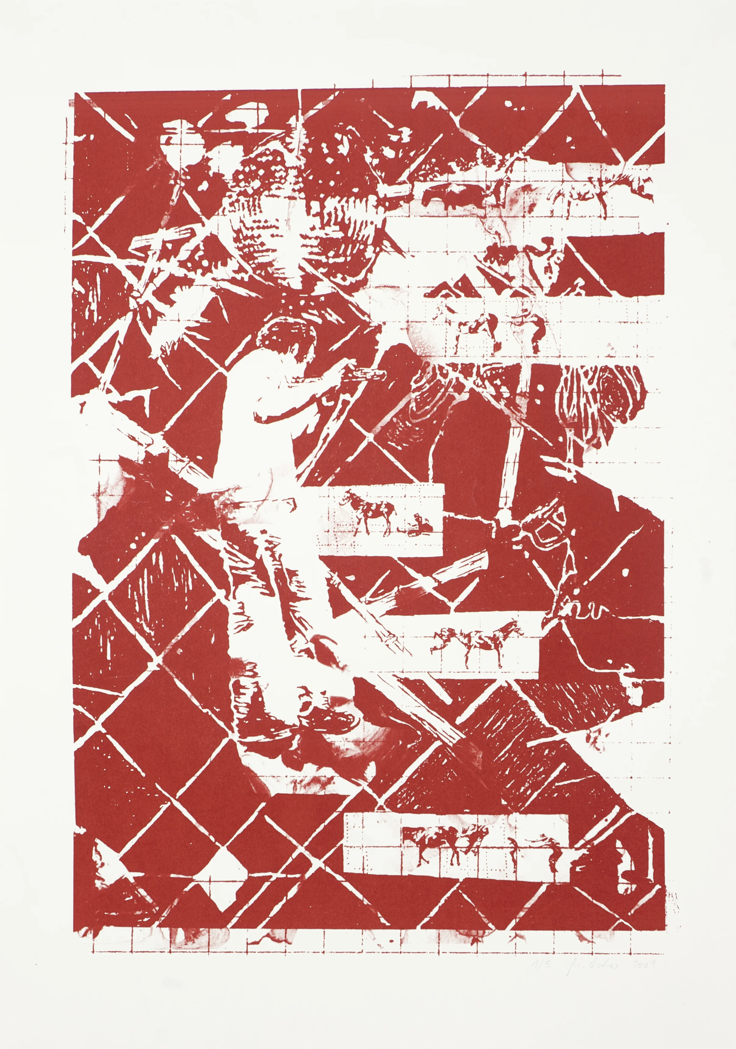 o.T. Siebdruck, 100cm x 70cm, 2010